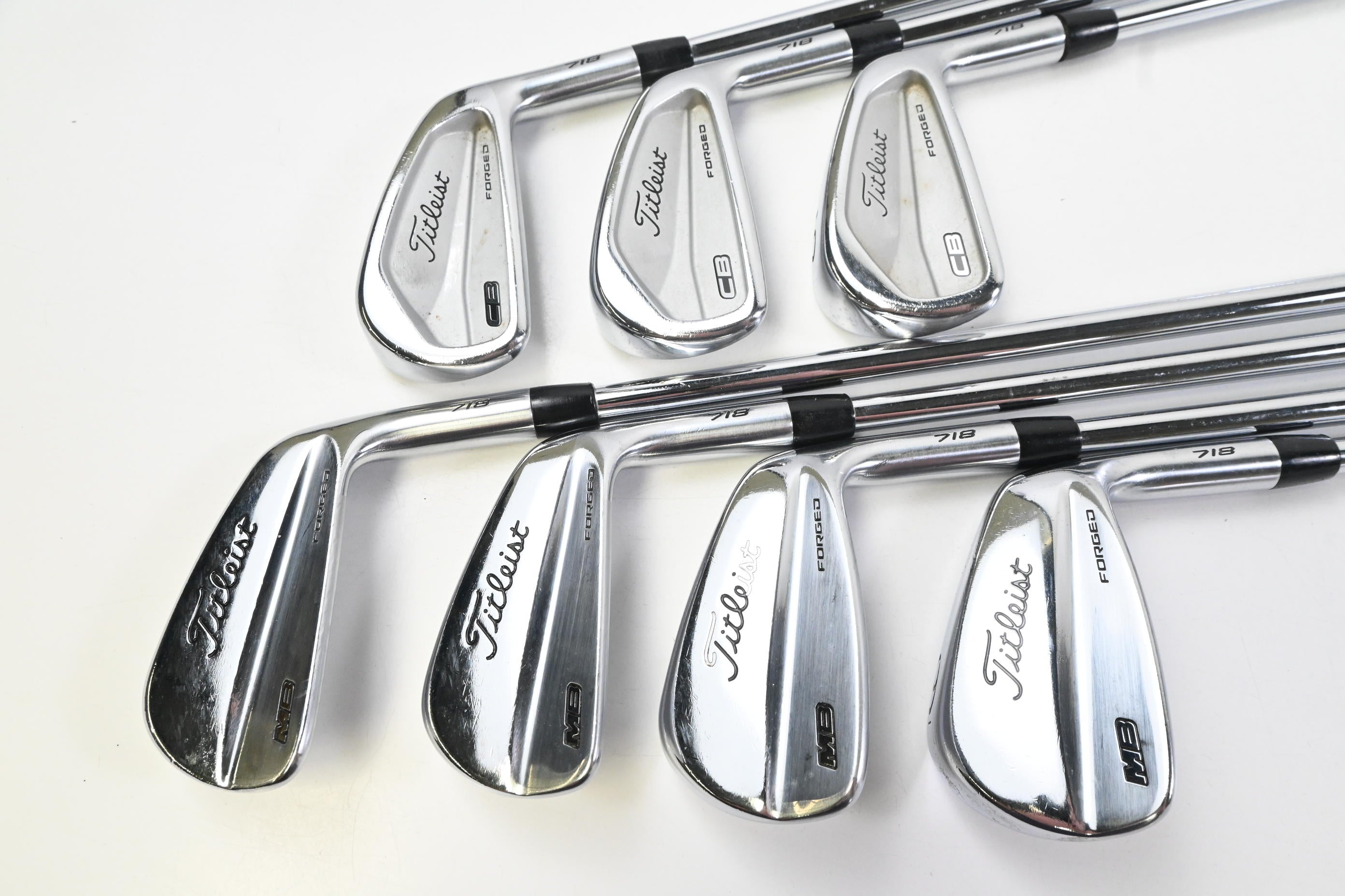 Titleist 718 CB/MB Combo Irons / 3-9i / X-Flex Project X Rifle Steel Shaft