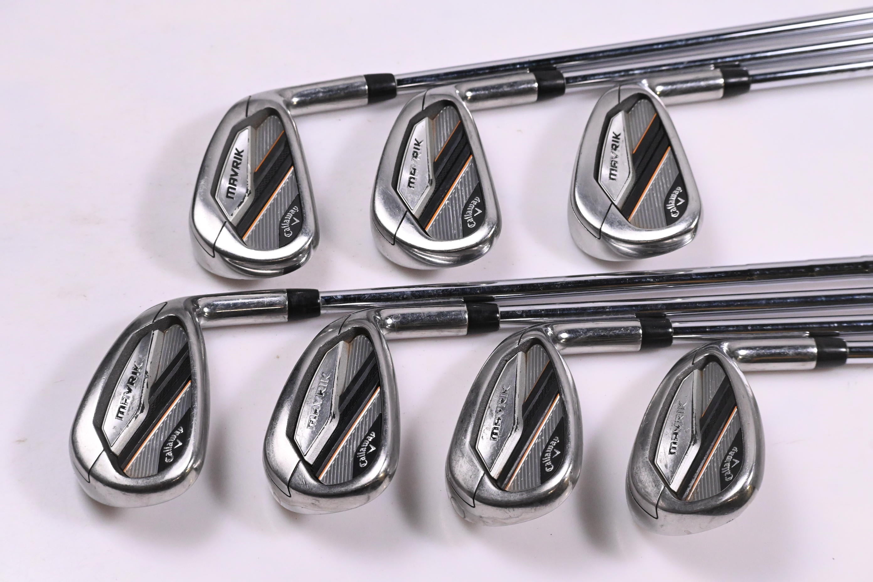 Callaway Mavrik Irons / 5-PW+GW / Stiff Flex Elevate ETS 95 Shafts