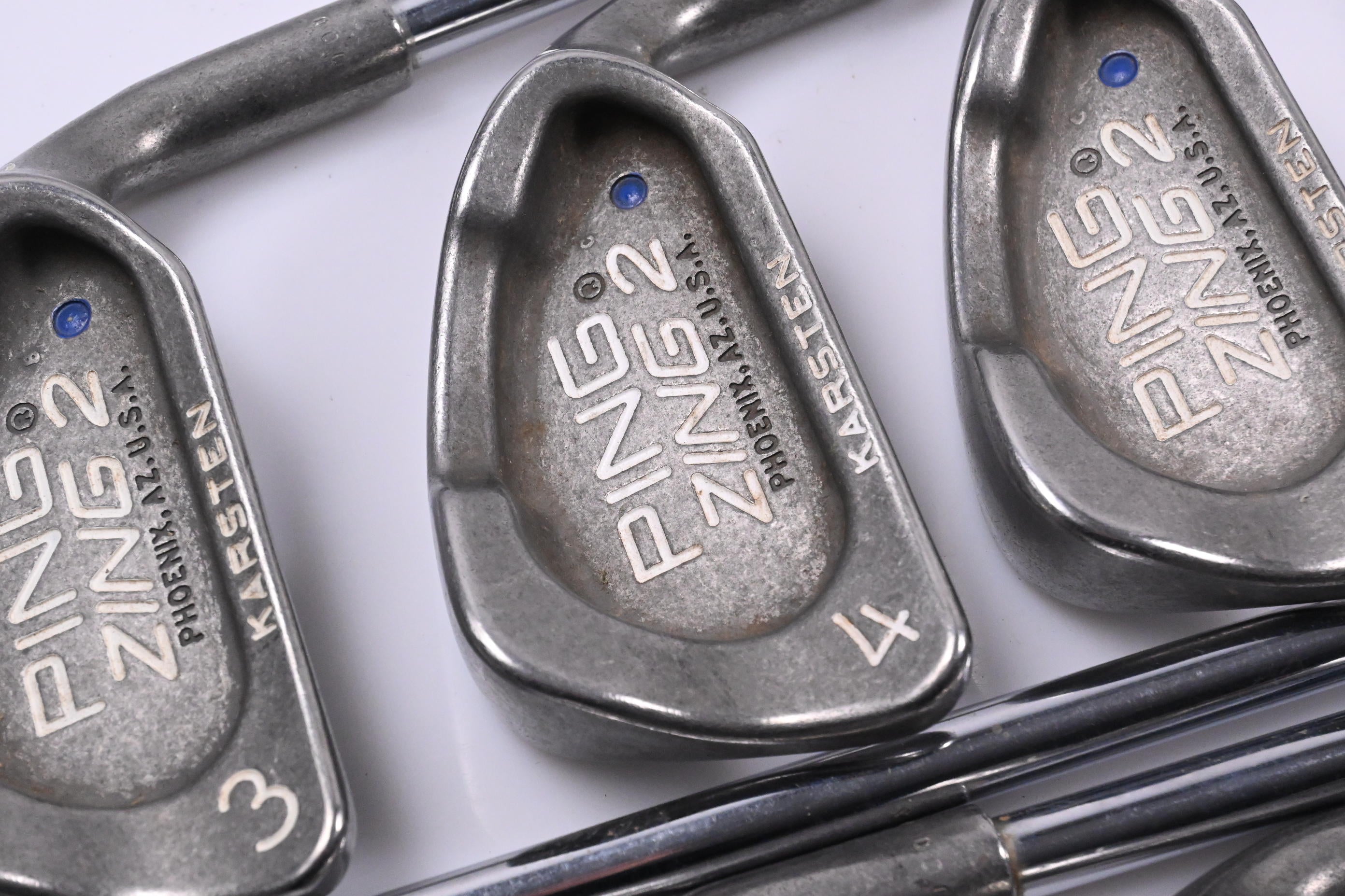 Ping Zing 2 Irons / 3-PW+SW / Blue Dot / Stiff Flex Ping Cushin Shafts