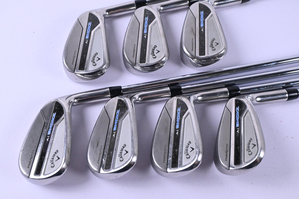 Callaway Paradym Ai Smoke Irons / 5-PW+SW / Regular Flex Elevate MPH 95 Shafts