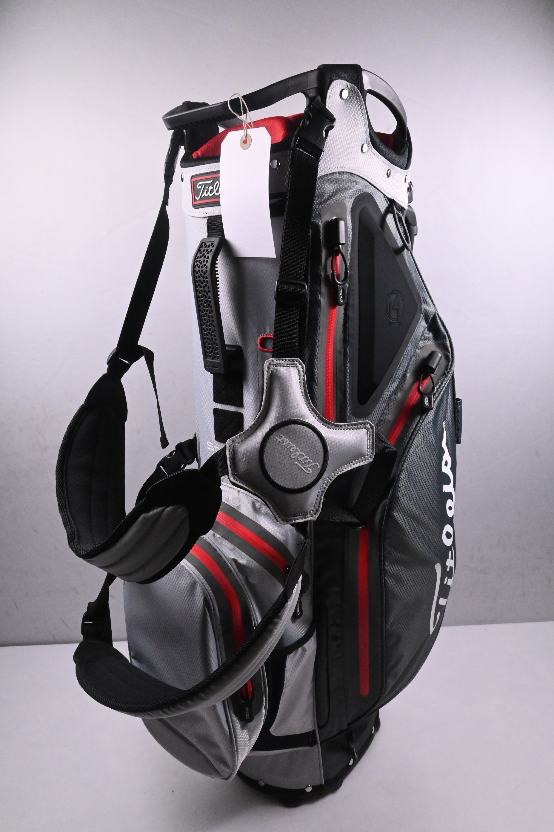 Titleist Hybrid 14 StaDry Stand Bag / 14-Way Divider / Grey, Red