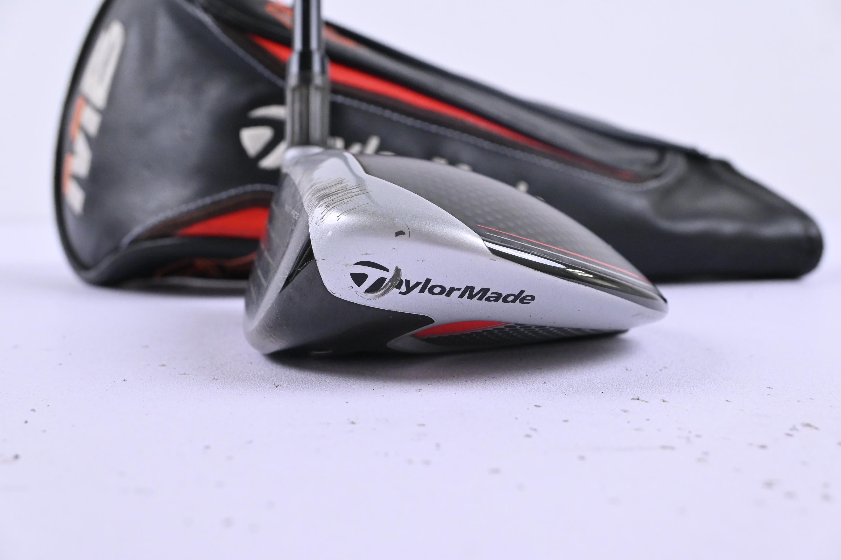 Left Hand Taylormade M6 #3 Wood / 15 Degree / Stiff Flex Atmos Orange 6 Shaft