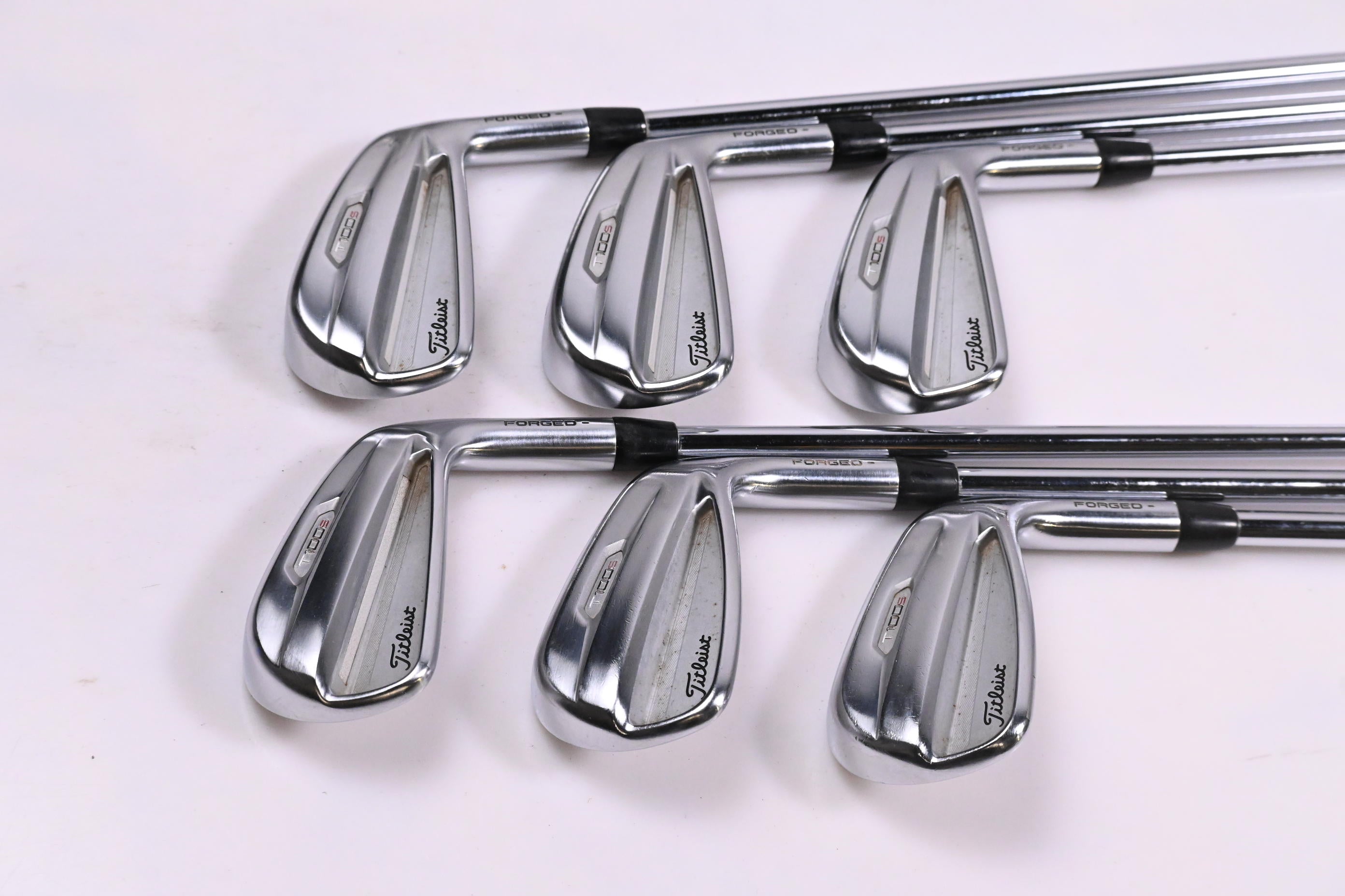 Titleist T100.S 2021 Irons / 4-9i / Stiff Flex AMT Black S300 Shafts