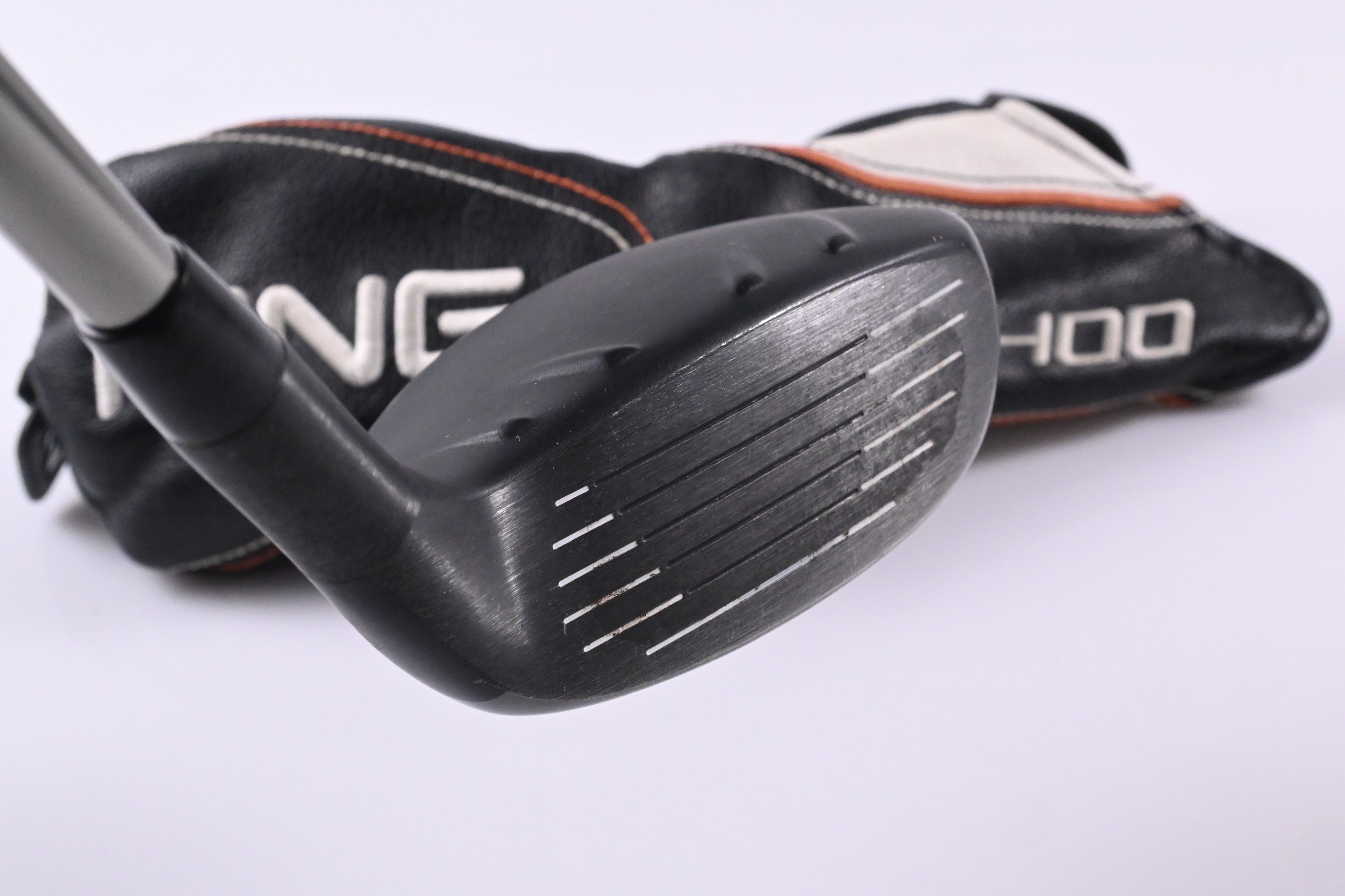 Left Hand Ping G400 #4 Hybrid / 22 Degree / Stiff Flex Ping Tour Chrome 85 Shaft