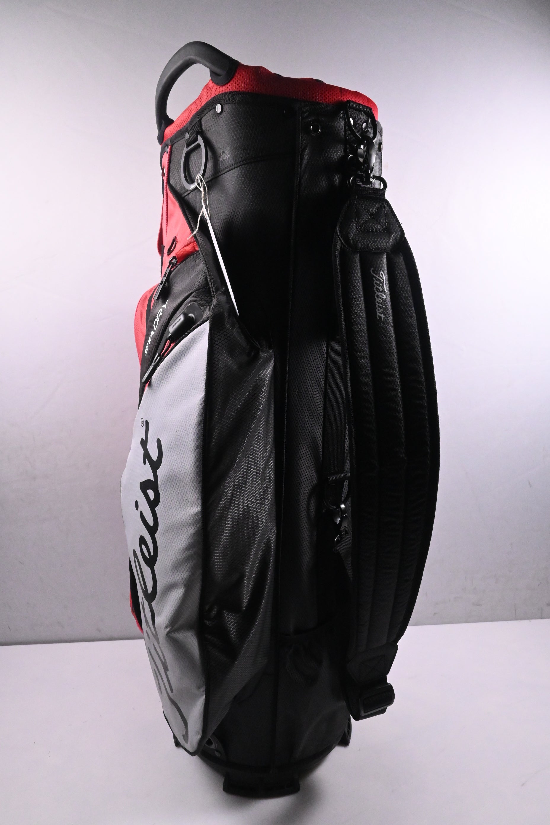 Titleist StaDry Cart Bag / 14-Way Divider / Red, Black & Grey