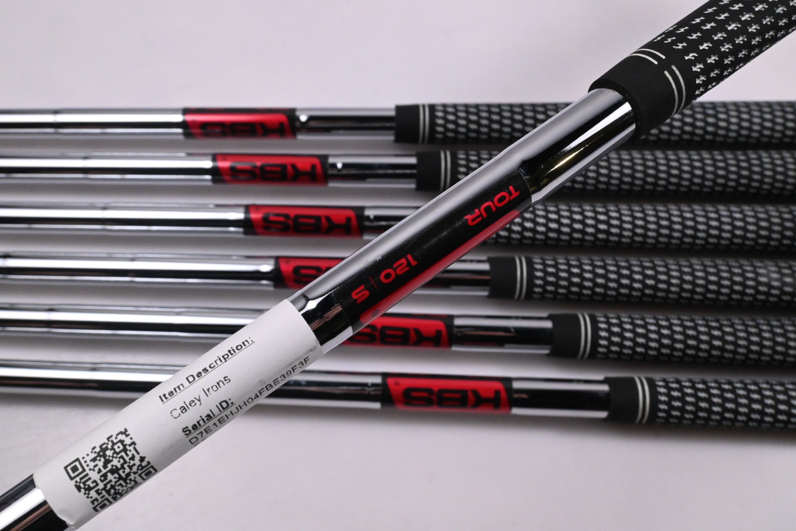 Caley 01T Irons / 4-PW / Stiff Flex KBS Tour 120 Shafts