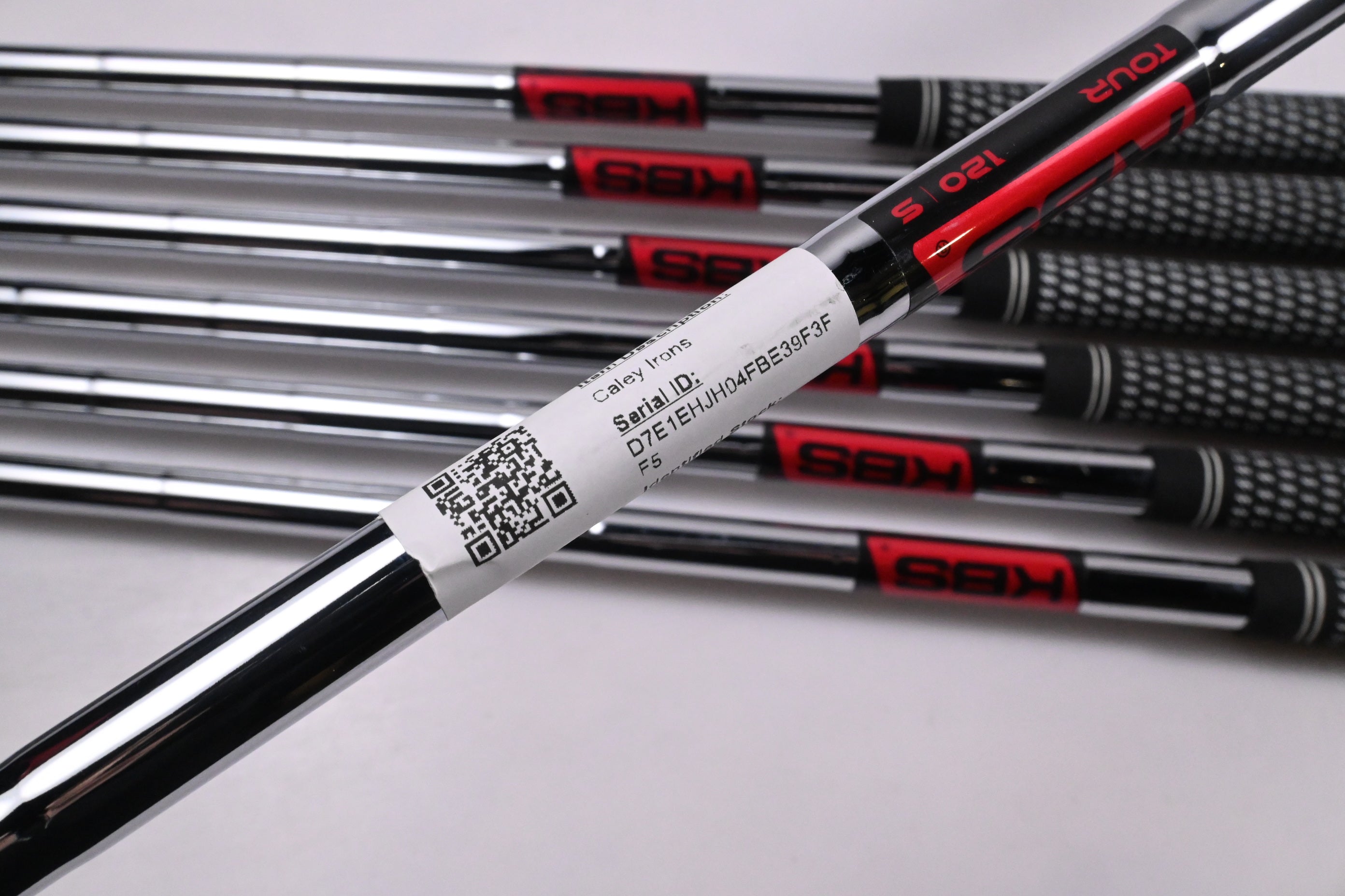 Caley 01T Irons / 4-PW / Stiff Flex KBS Tour 120 Shafts