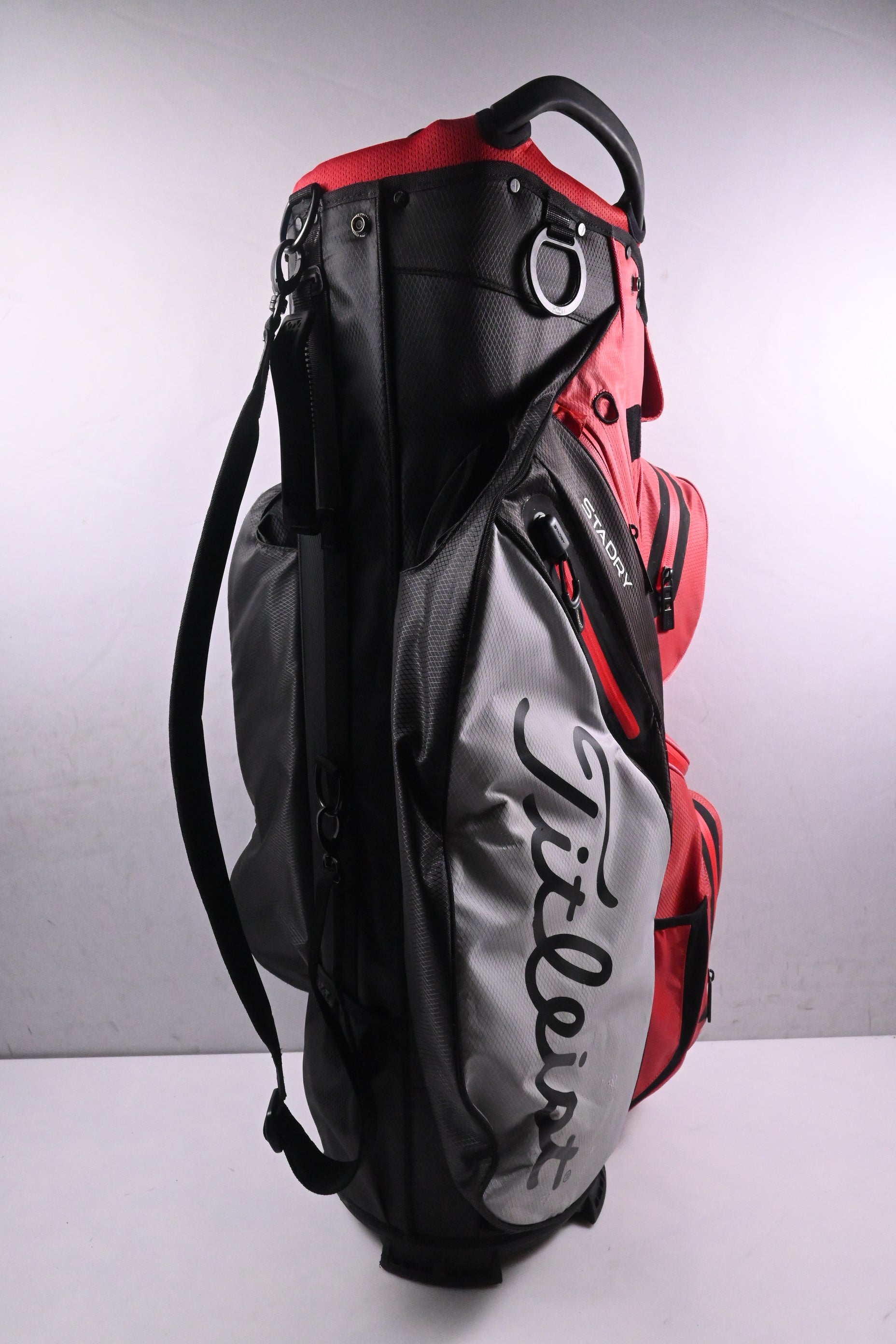 Titleist StaDry Cart Bag / 14-Way Divider / Red, Black & Grey
