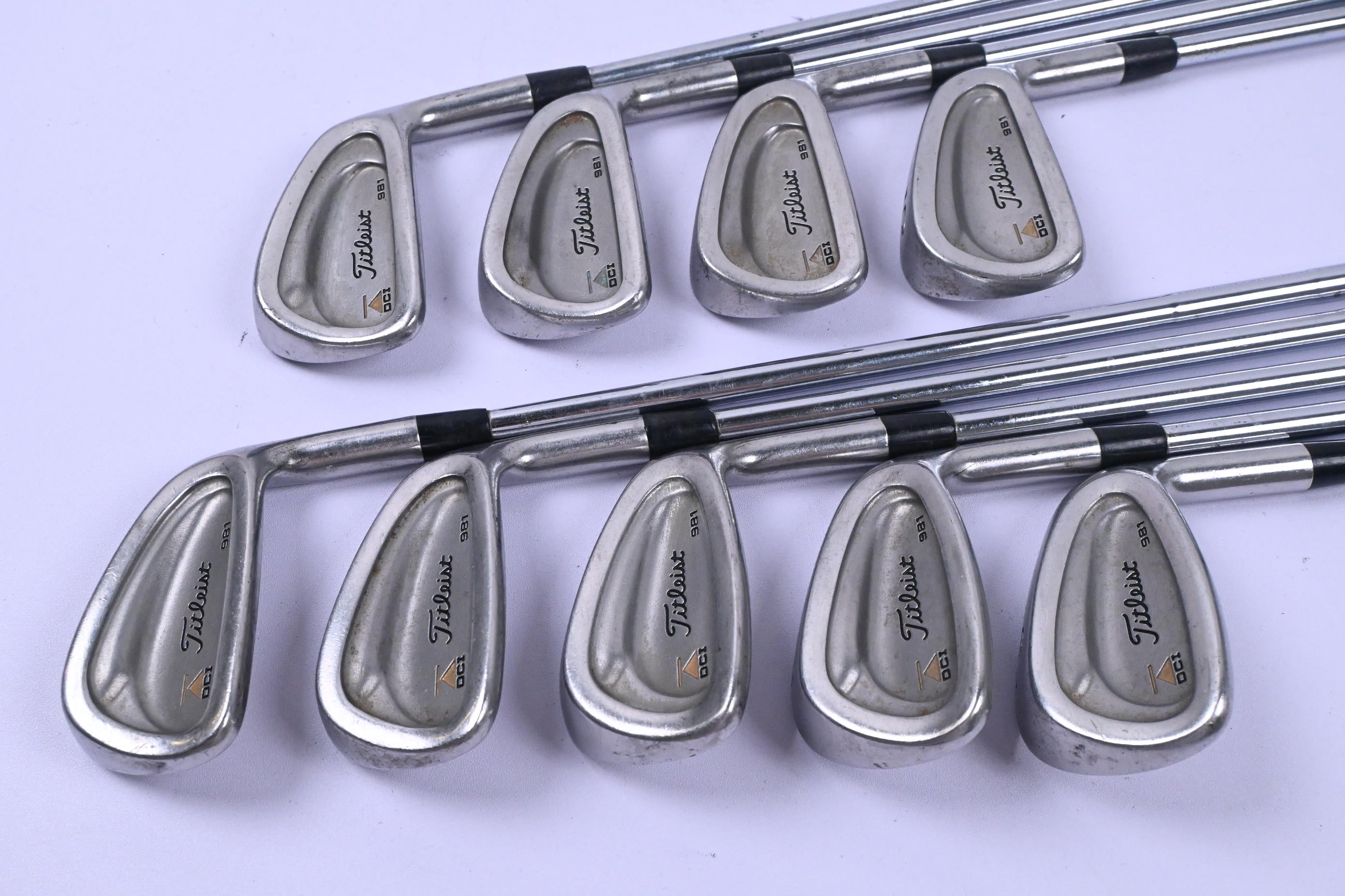 Titleist DCI 981 Irons / 2-PW / Stiff Flex Titleist Tri-Spec Shafts