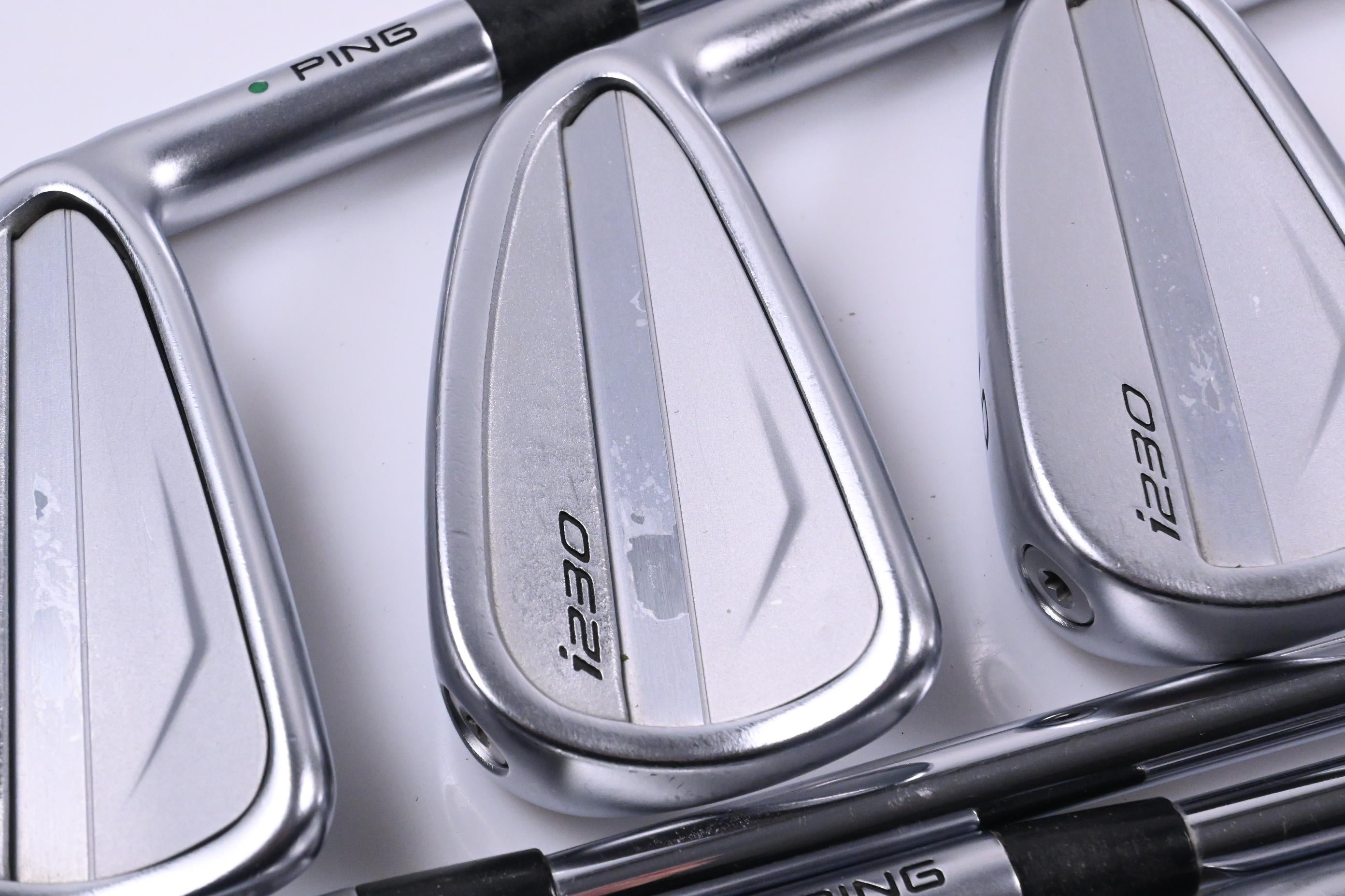 Ping i230 Irons / 4-PW / Green Dot / Stiff Flex Dynamic Gold 120 S300 Shafts