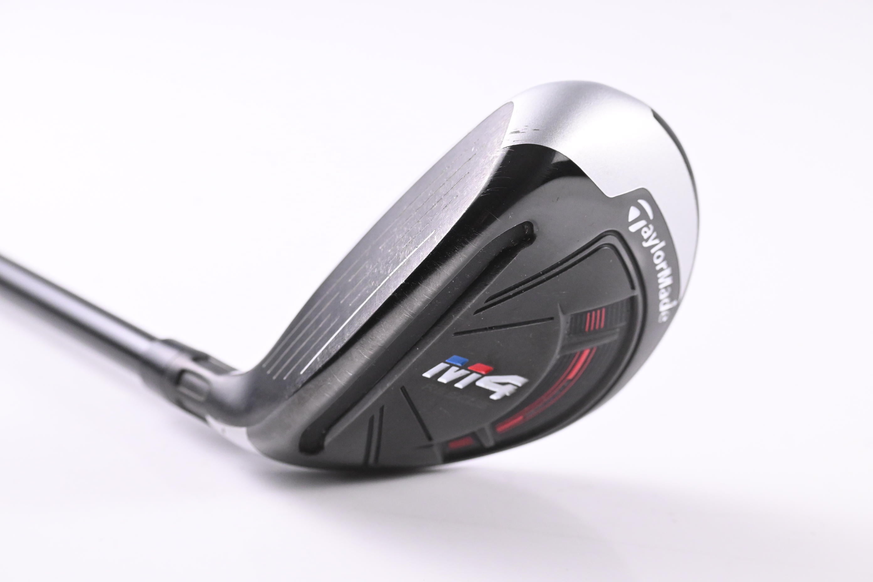 Left Hand Taylormade M4 #4 Hybrid / 22 Degree / Regular Flex Atmos Red 6 Shaft