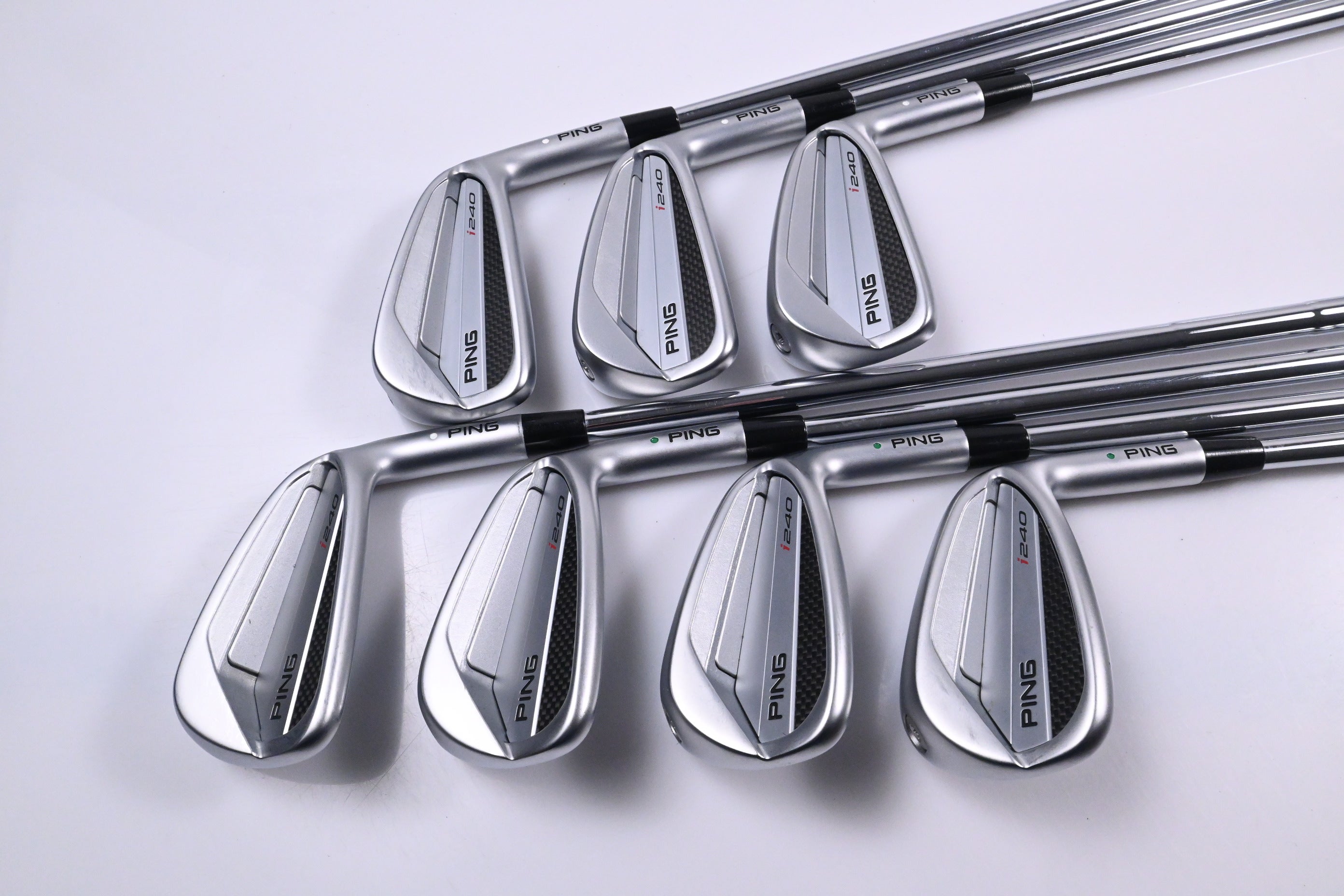 Ping I240 Irons / 4-PW / White Dot / Stiff Flex Dynamic Gold 120 S300 Shafts