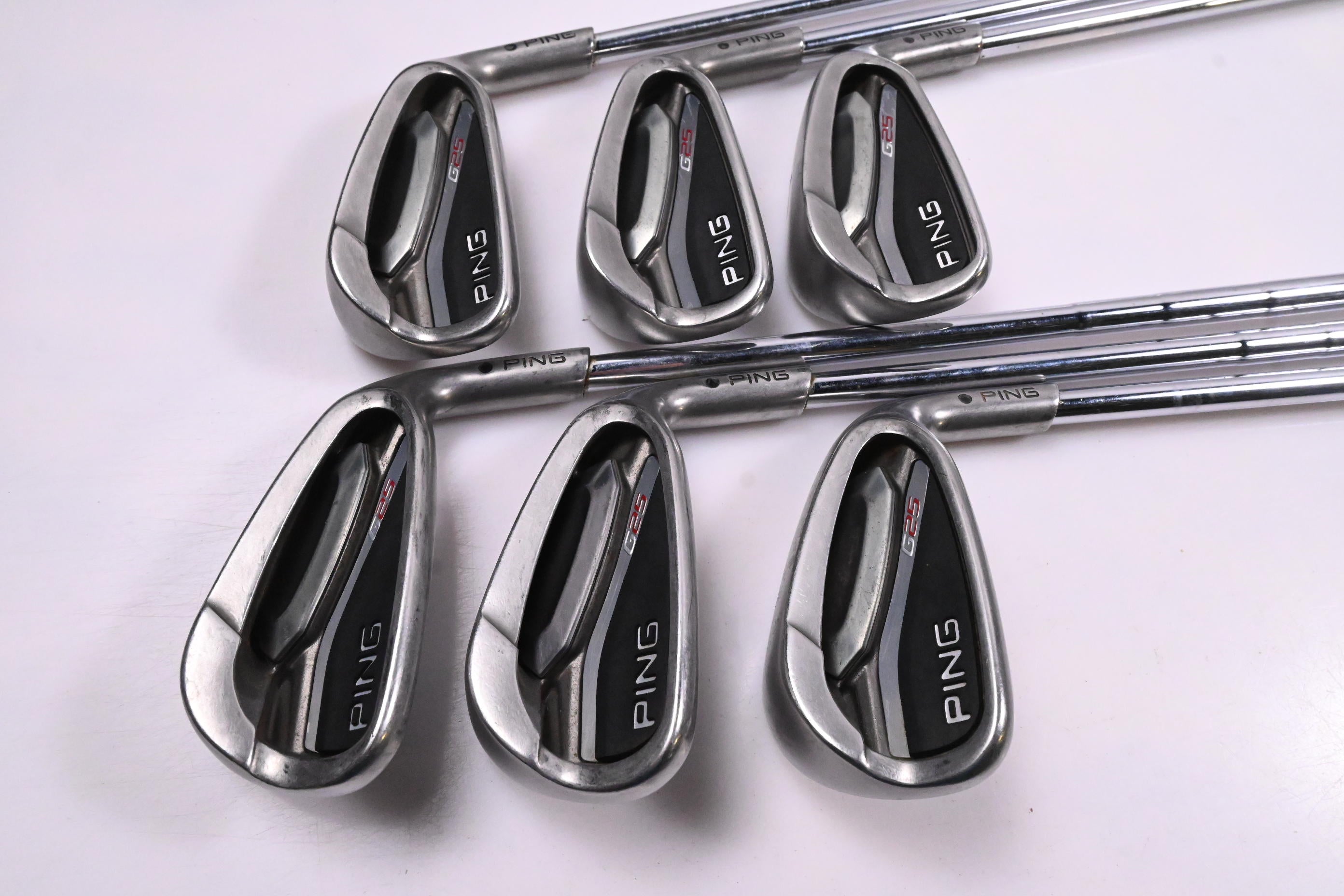 Ping G25 Irons / 5-PW / Black Dot / Stiff Flex Ping CFS Steel Shafts