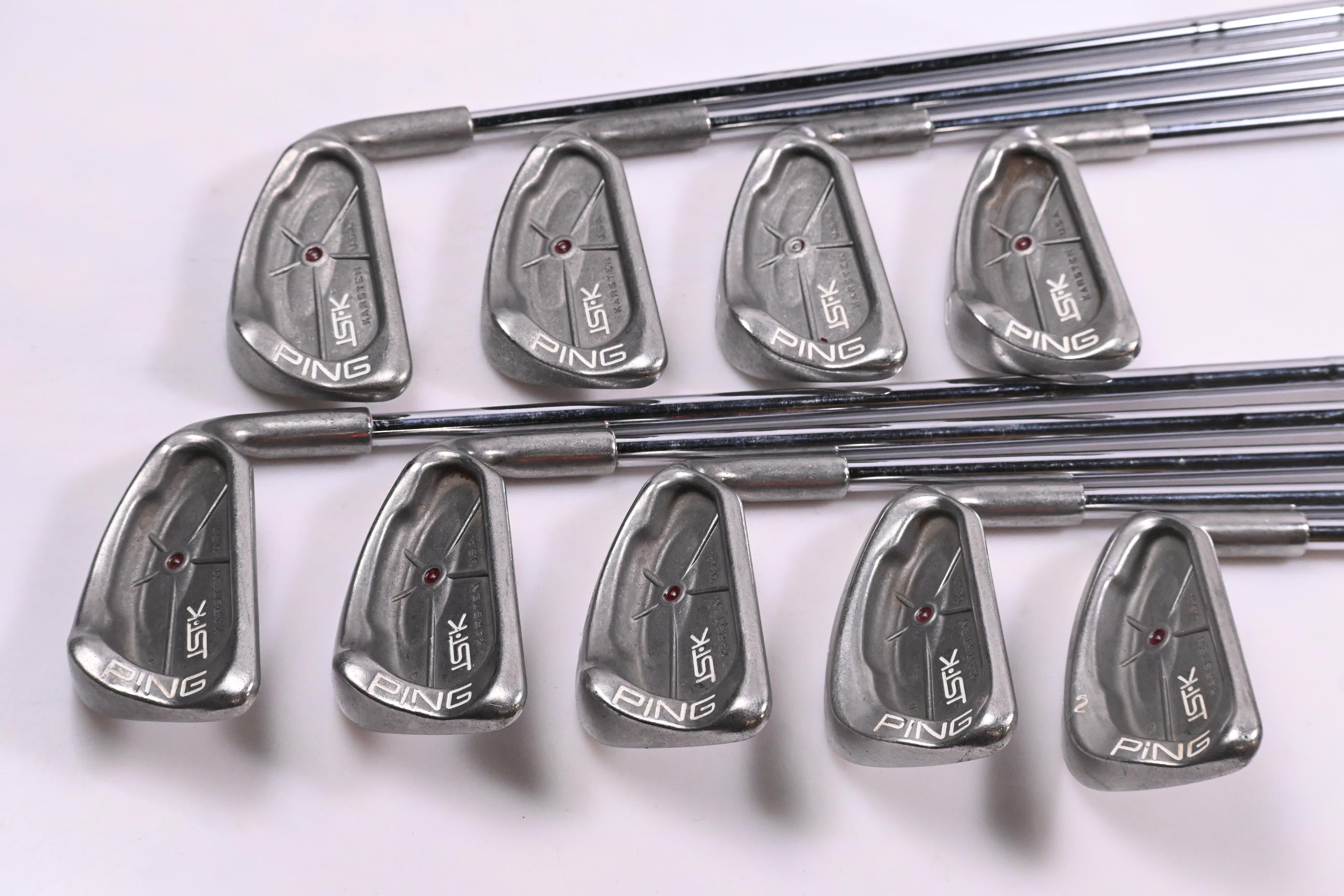 Ping ISI-K Irons / 3-PW+SW / Maroon Dot / Stiff Flex Ping JZ Shafts