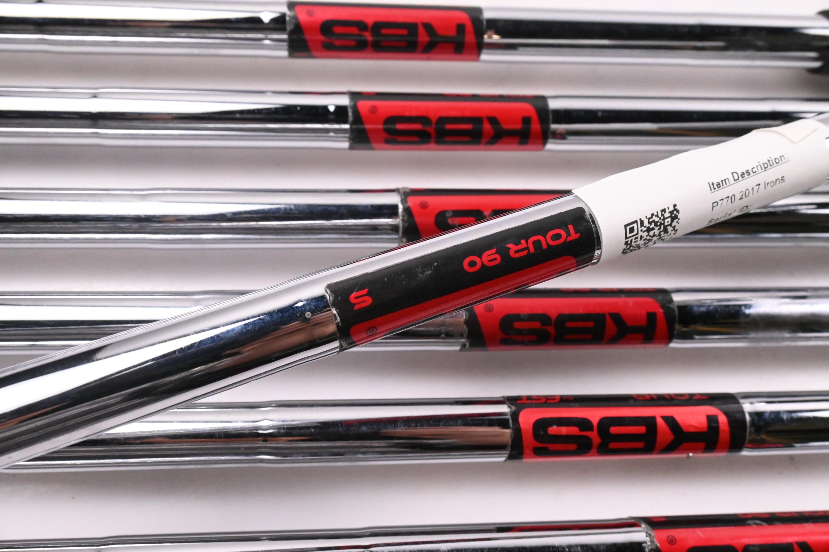 Taylormade P770 2017 Irons / 4-PW / Stiff Flex KBS Tour 90 Shafts