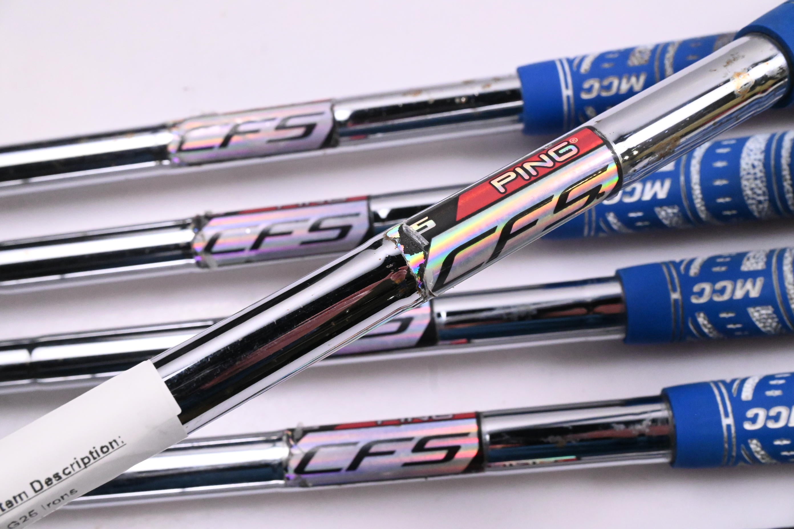 Ping G25 Irons / 5-PW / Black Dot / Stiff Flex Ping CFS Steel Shafts