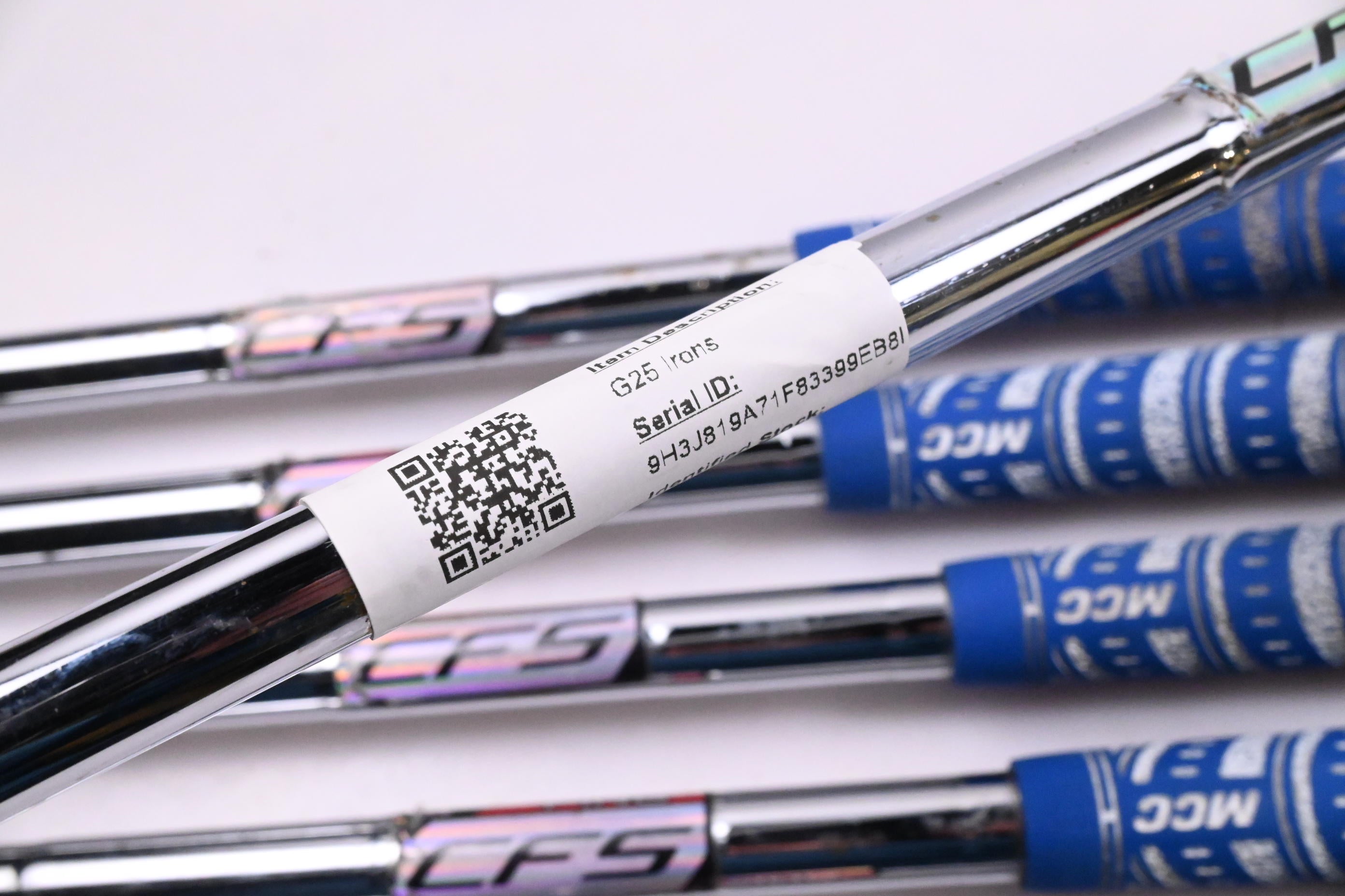 Ping G25 Irons / 5-PW / Black Dot / Stiff Flex Ping CFS Steel Shafts