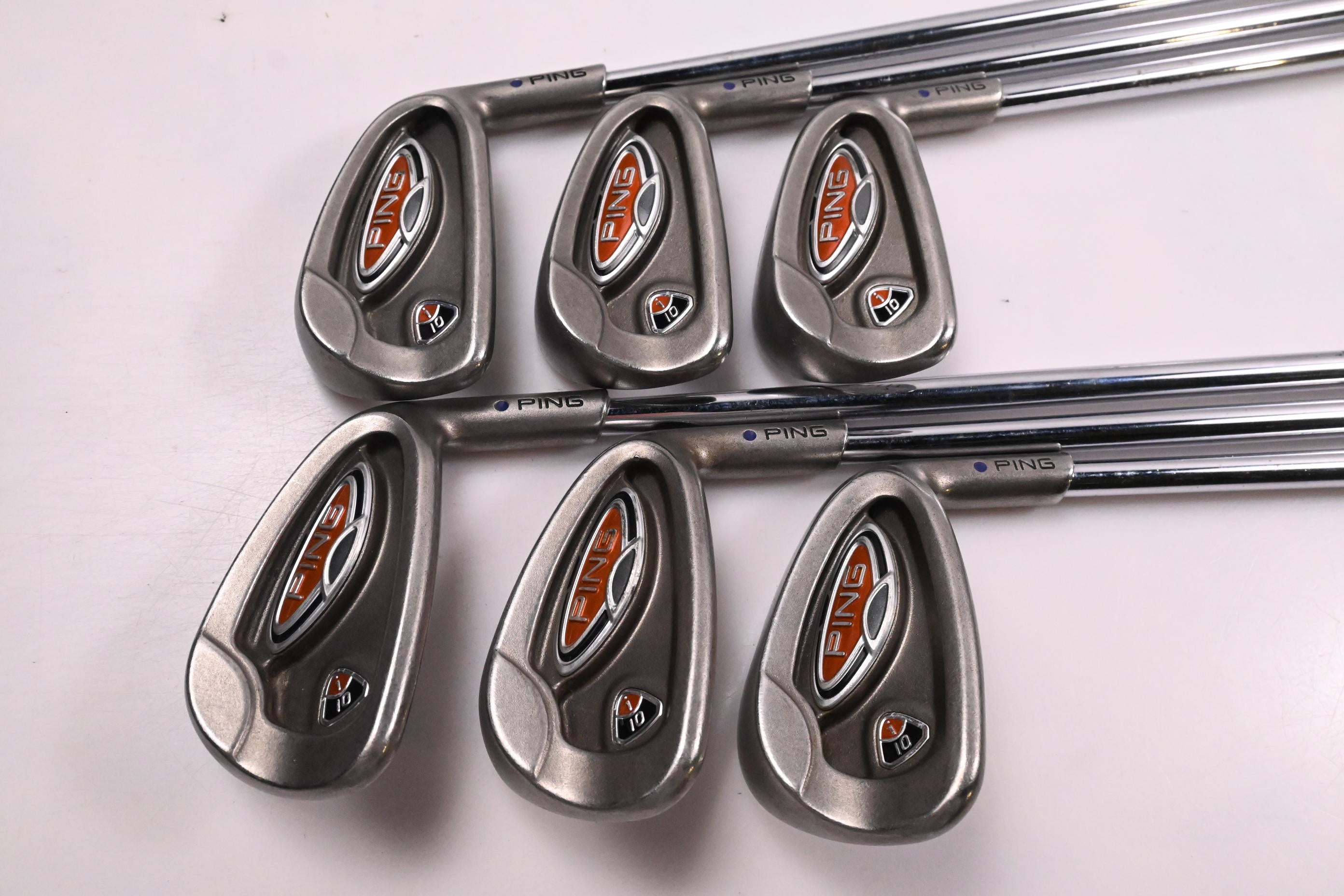 Ping i10 Irons / 5-PW / Purple Dot / Stiff Flex Ping AWT Shafts