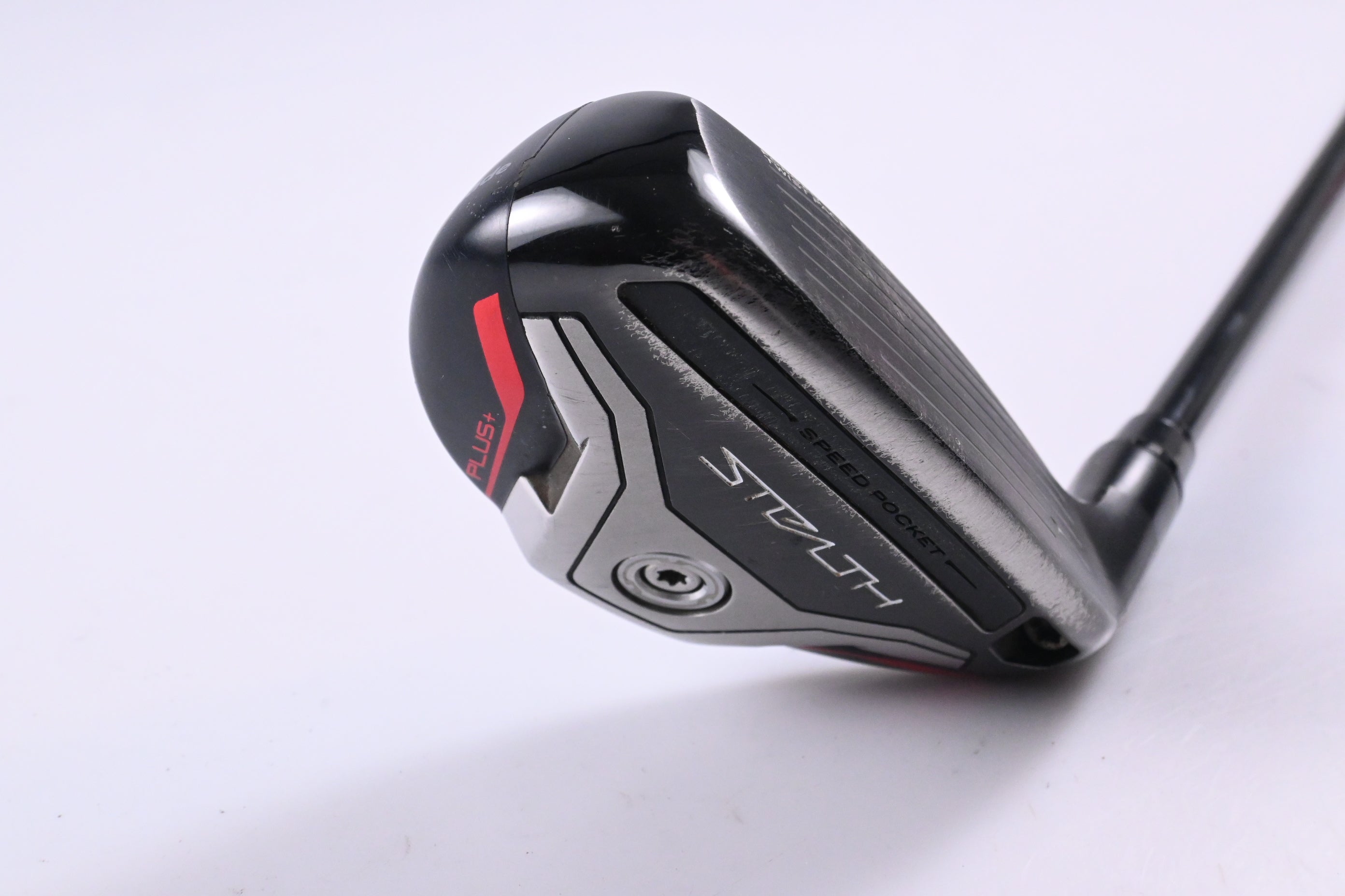 Taylormade Stealth Plus #3 Hybrid / 19.5 Degree / Stiff Flex HZRDUS Smoke Black