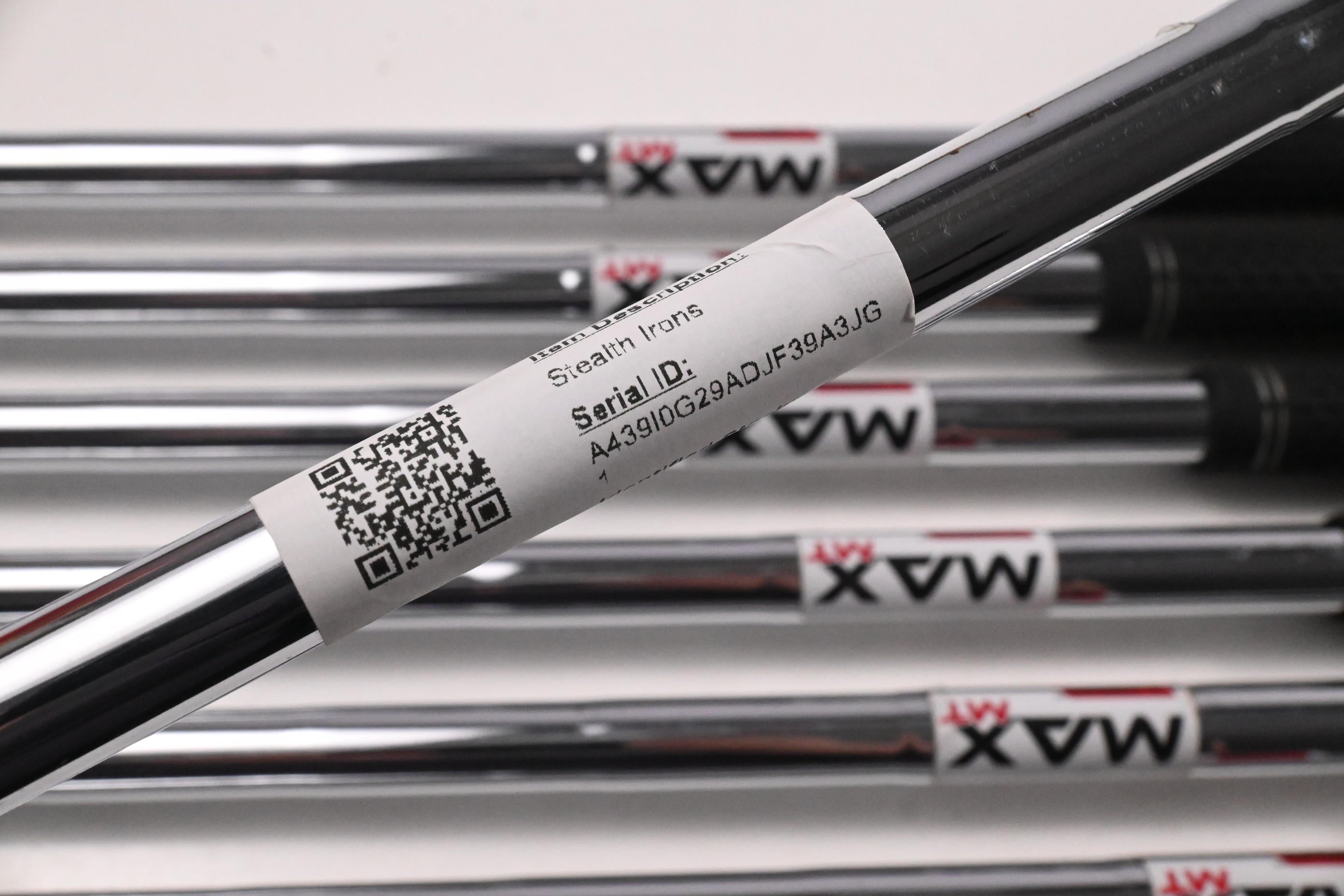 Taylormade Stealth Irons / 5-PW+AW / Regular Flex KBS MAX MT 85 Shafts