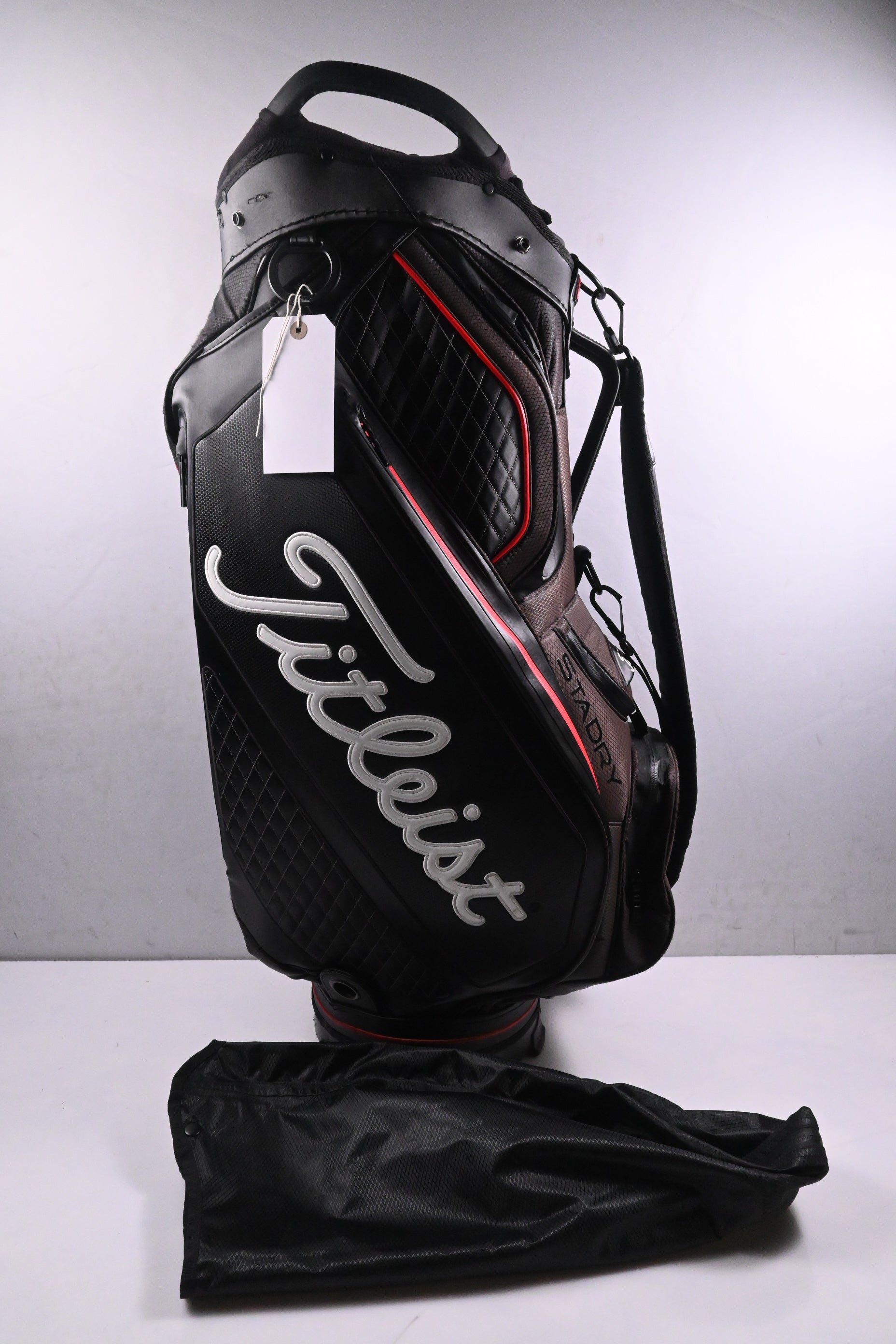 Titleist Tour Staff Bag / 15-Way Divider / Black & Red
