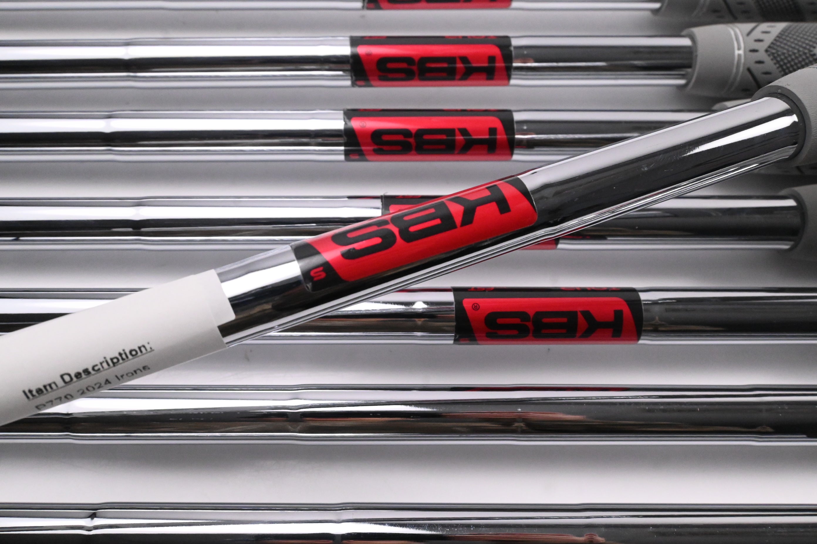 Taylormade P770 2024 Irons / 4-PW+AW / Stiff Flex KBS Tour Shafts