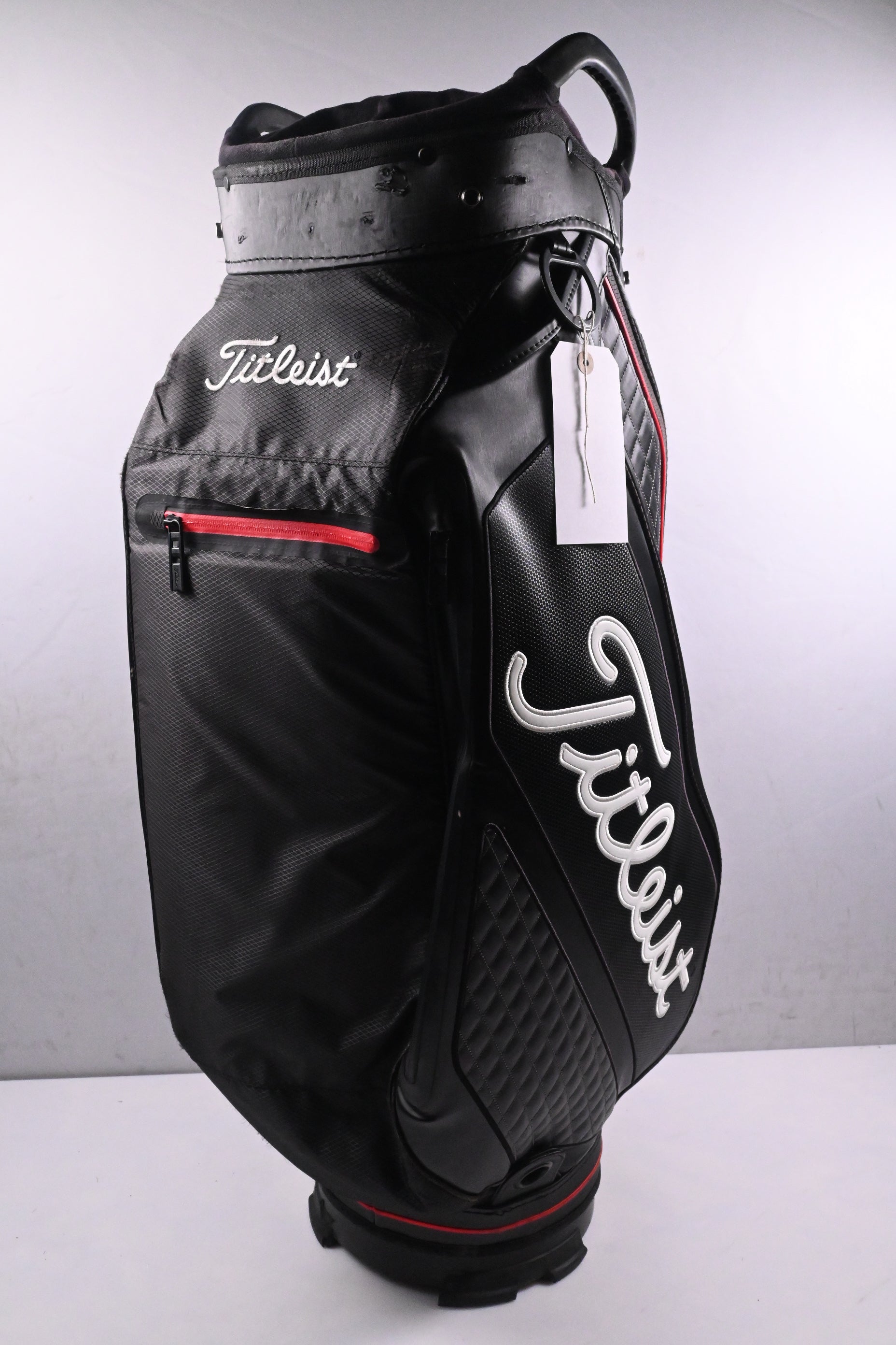 Titleist Tour Staff Bag / 15-Way Divider / Black & Red