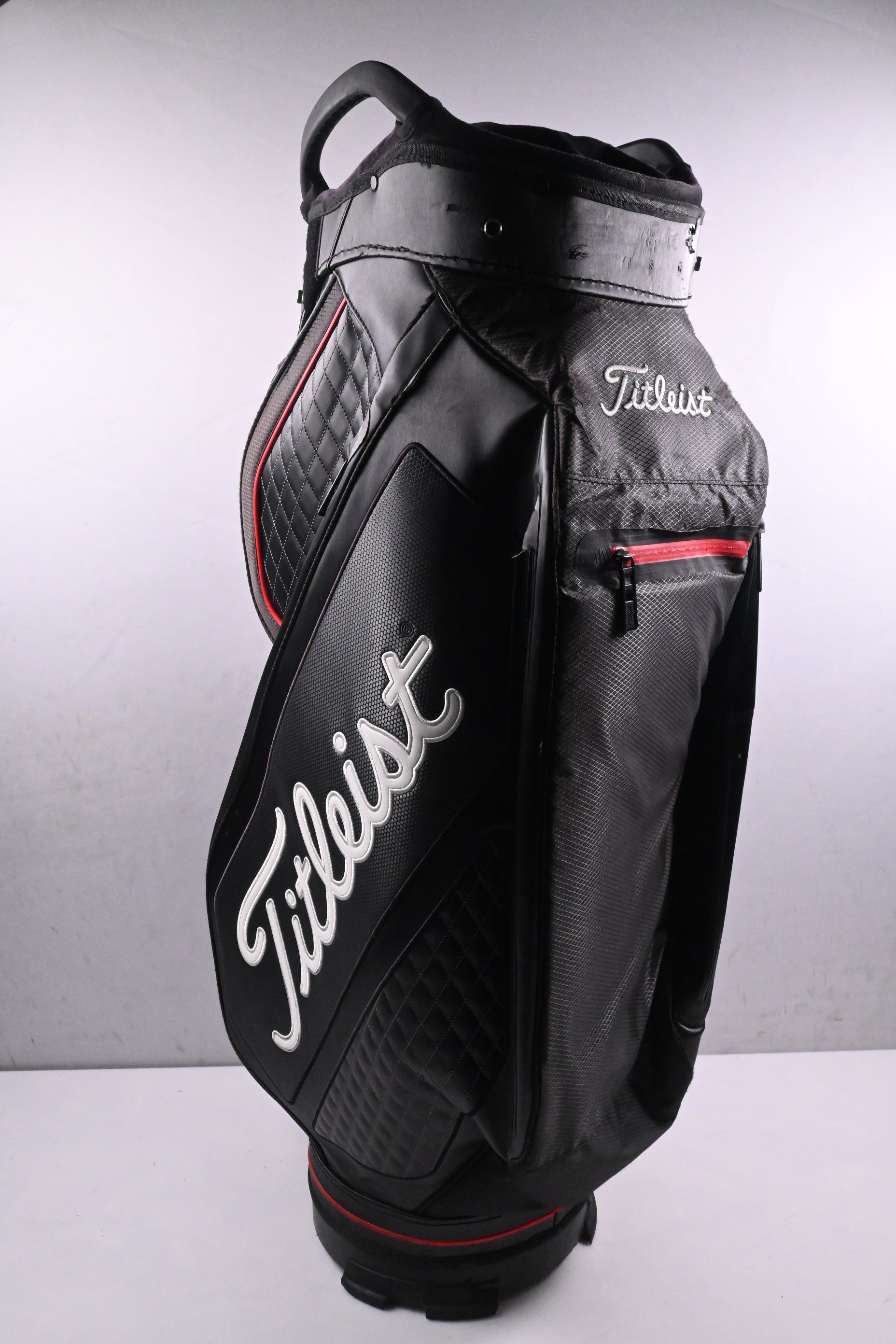 Titleist Tour Staff Bag / 15-Way Divider / Black & Red