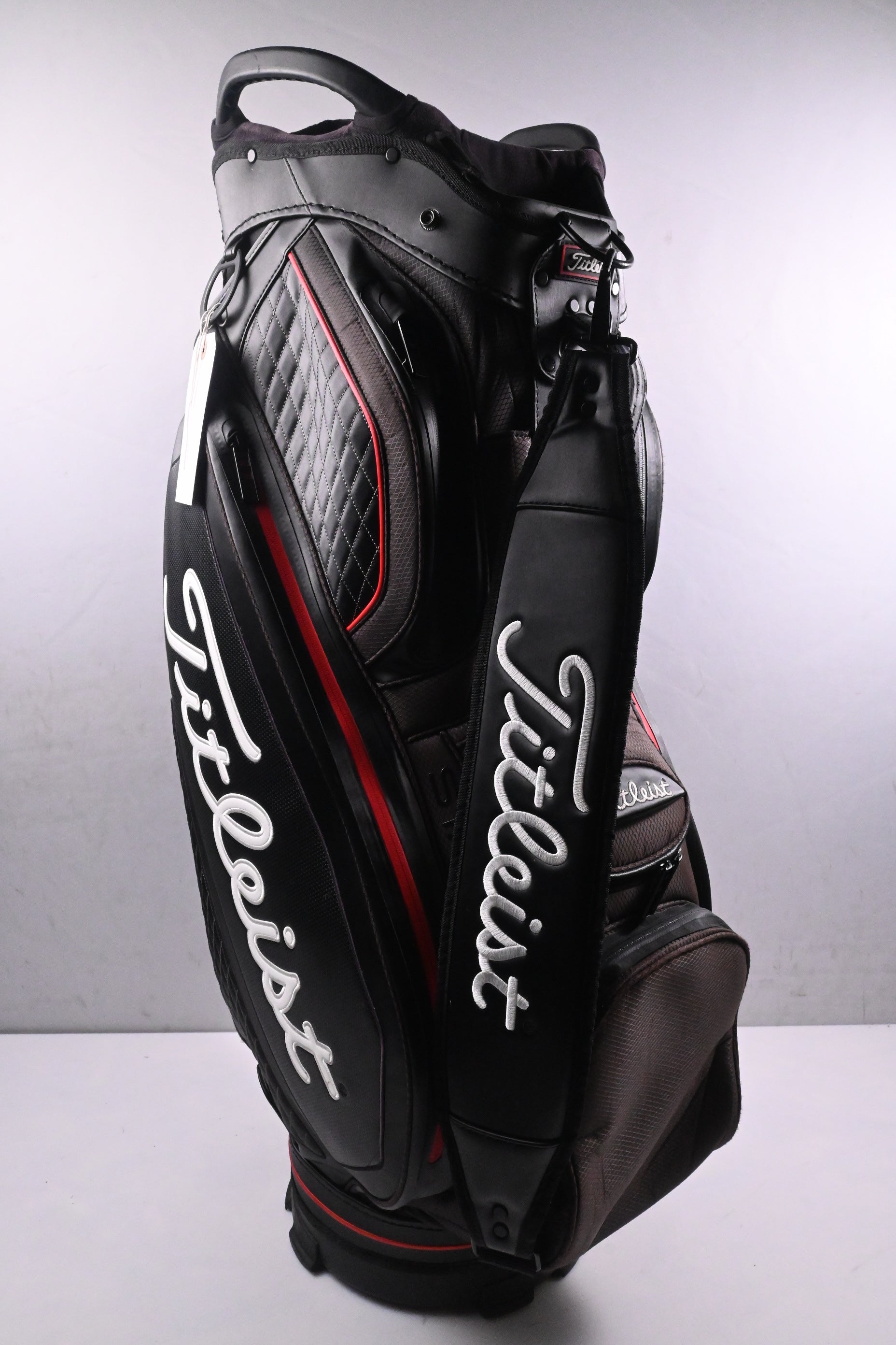 Titleist Tour Staff Bag / 15-Way Divider / Black & Red