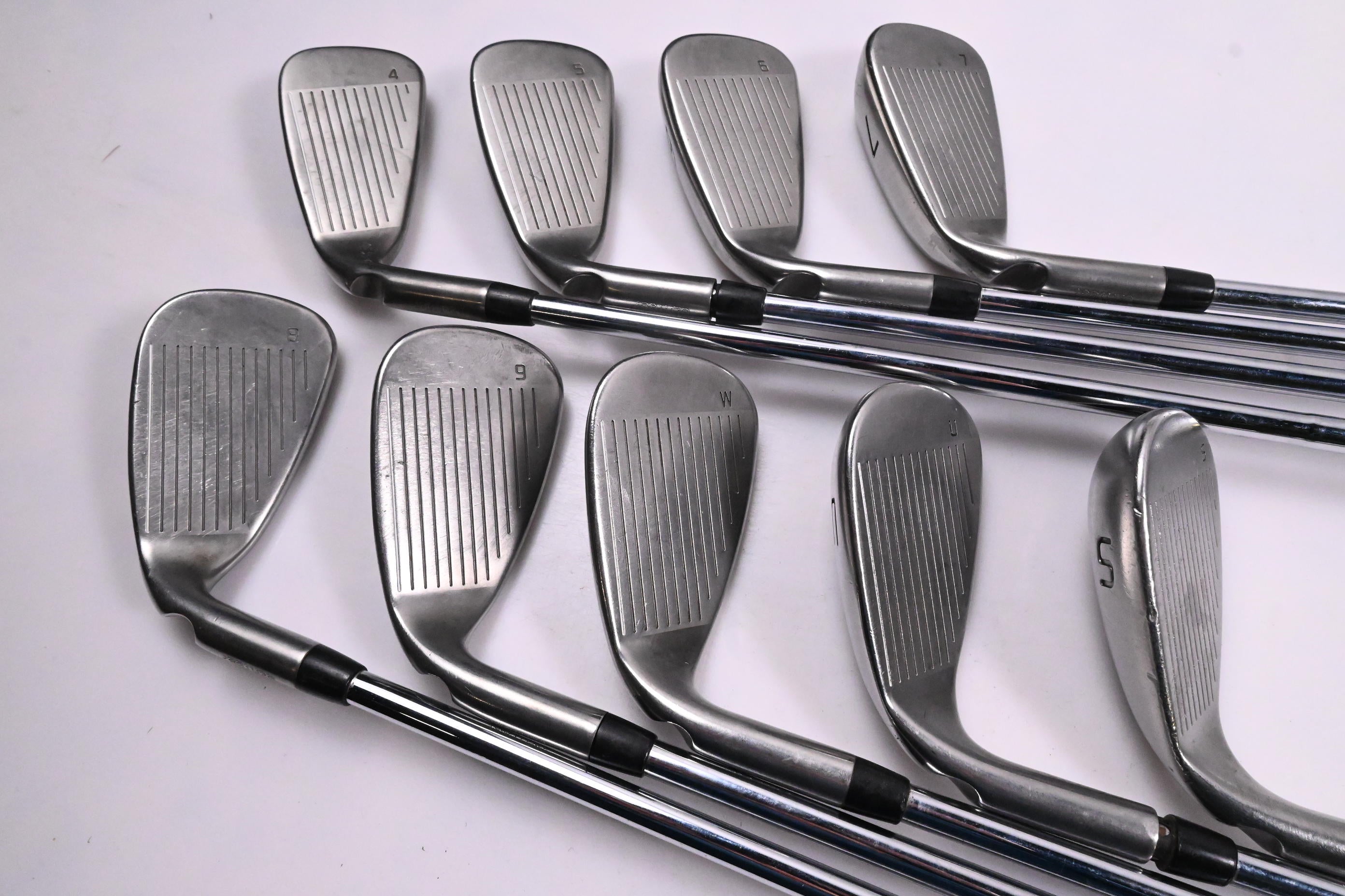 Ping GMax Irons / 4-PW+GW+SW / Green Dot / Regular Flex Ping CFS Distance Shafts