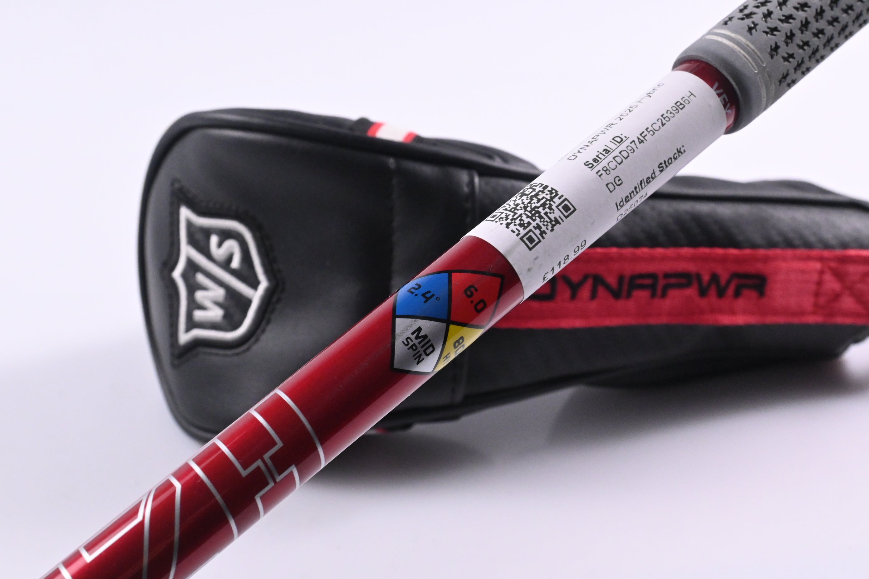 Wilson DYNAPWR 2025 #4 Hybrid / 22 Degree / Stiff Flex HZRDUS RDX Smoke Red 80