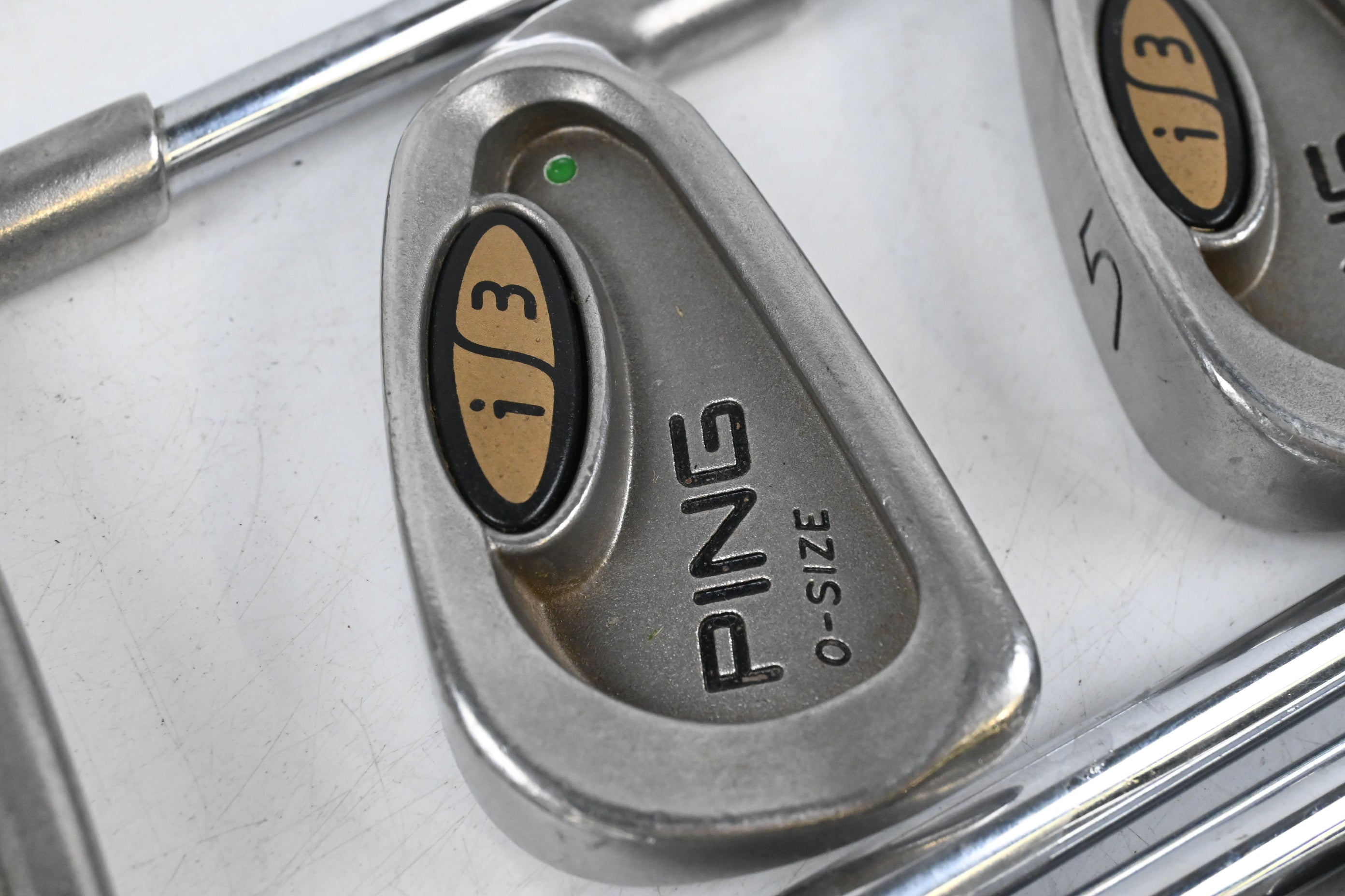Ping i3 O-Size Irons / 3-9i / Green Dot / Regular Flex Steel Shafts