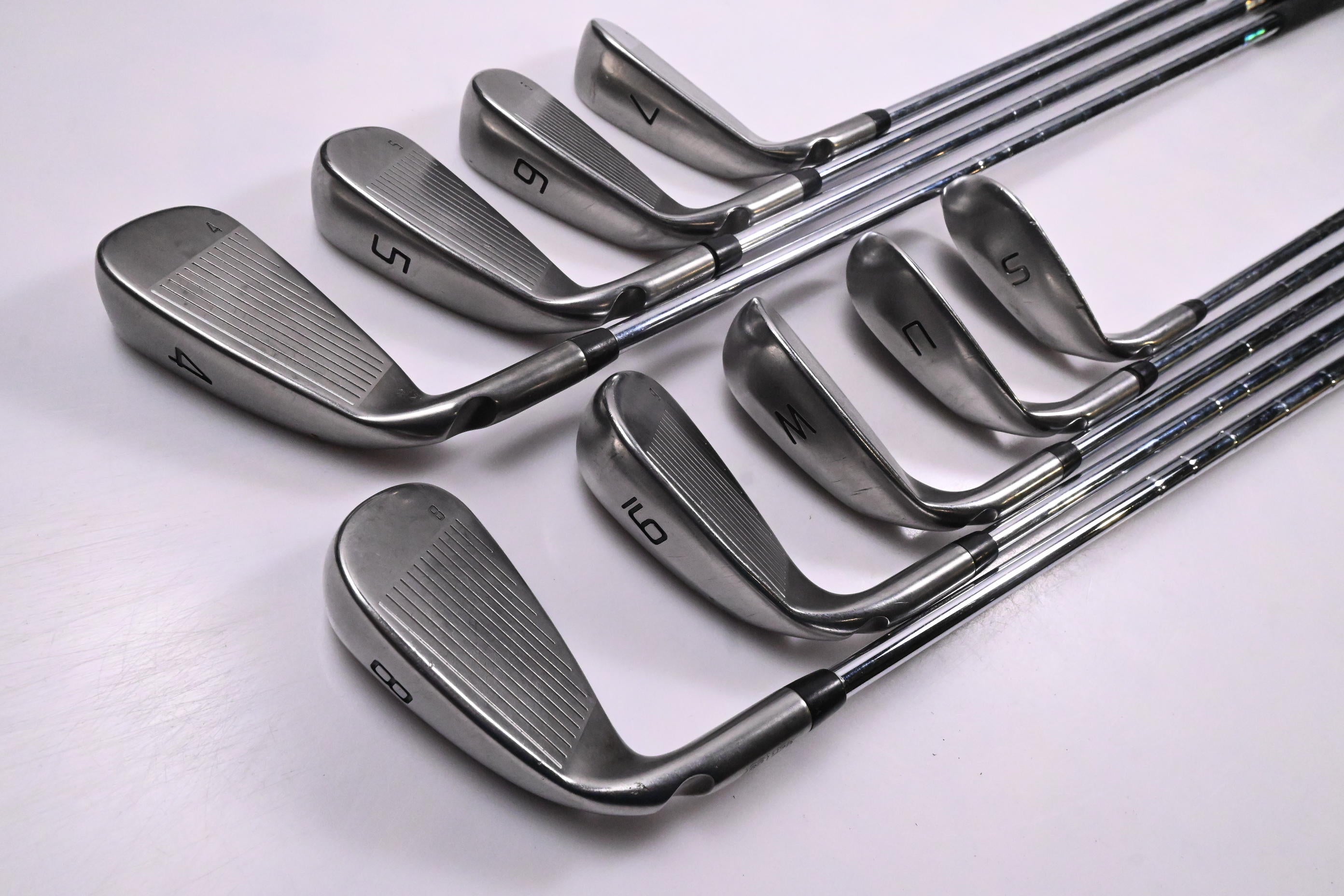 Ping GMax Irons / 4-PW+GW+SW / Green Dot / Regular Flex Ping CFS Distance Shafts