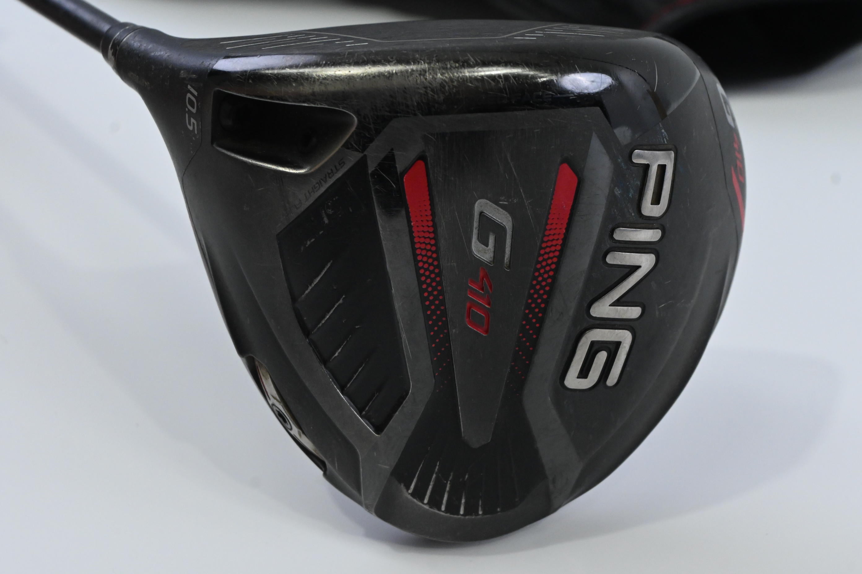 Left Hand Ping G410 Plus Driver / 10.5 Degree / Stiff Flex Ping Alta CB Red 55