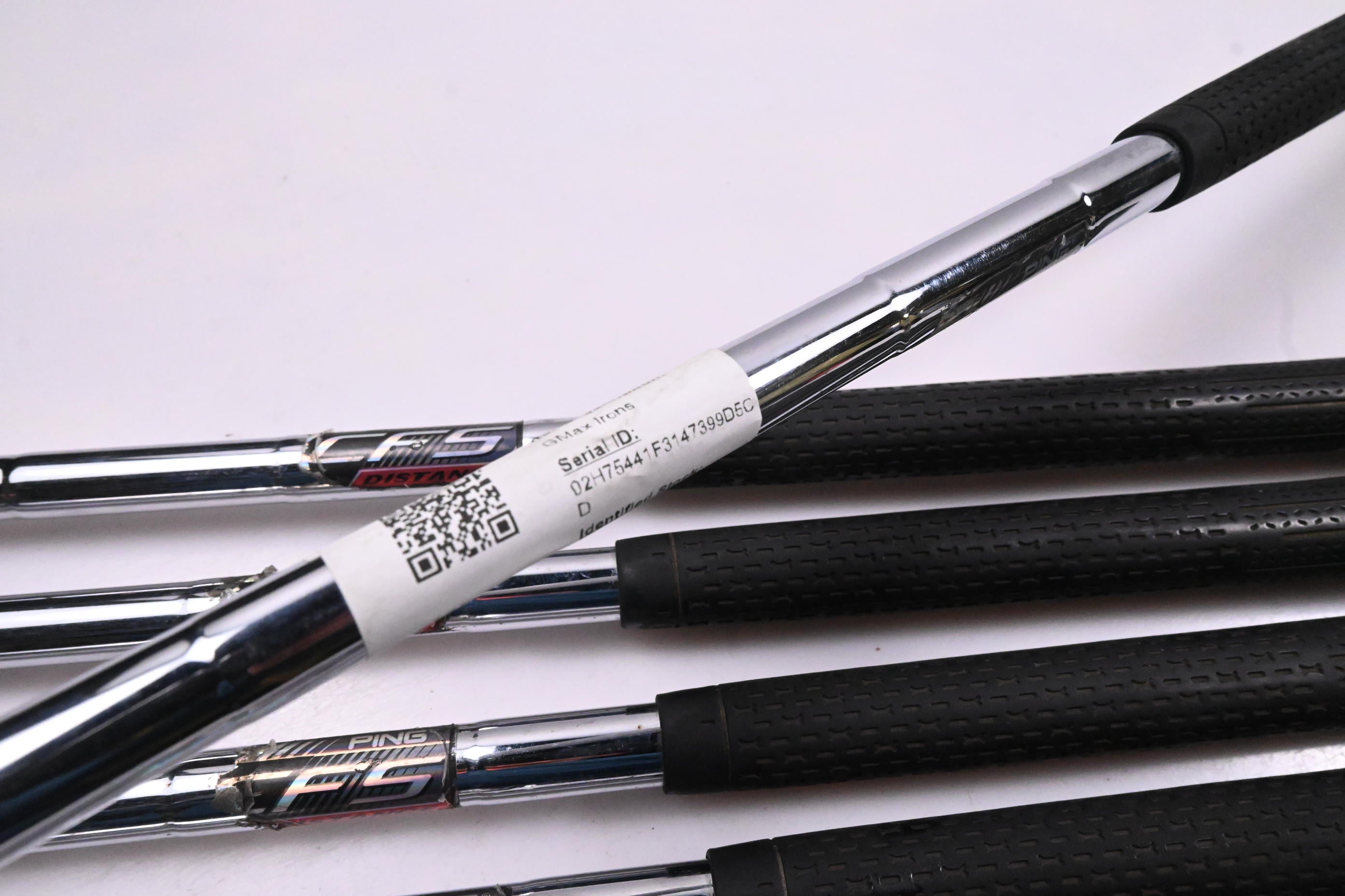 Ping GMax Irons / 4-PW+GW+SW / Green Dot / Regular Flex Ping CFS Distance Shafts
