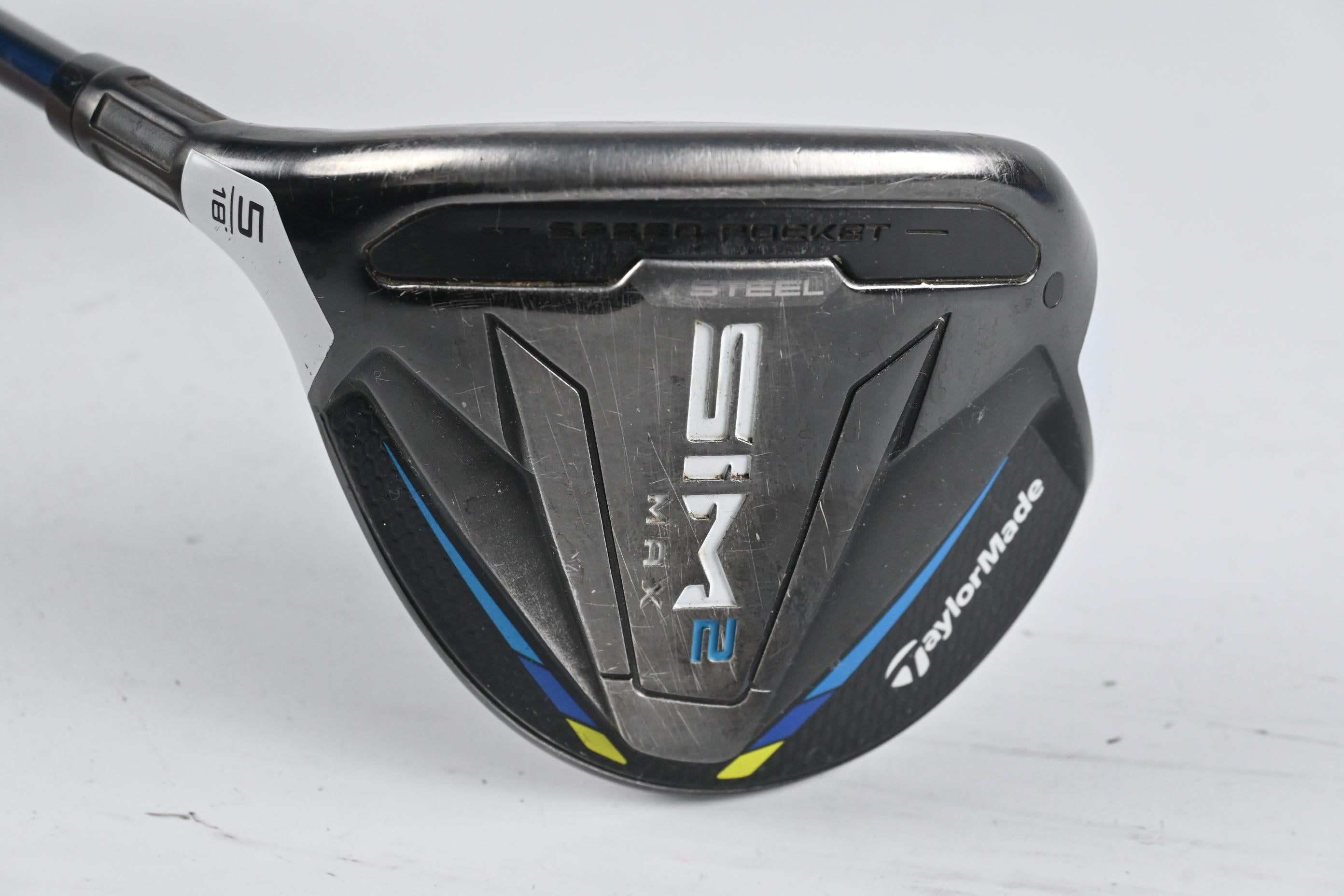 Left Hand Taylormade SIM2 Max #5 Wood / 18 Degree / Regular Flex Fujikura Ventus