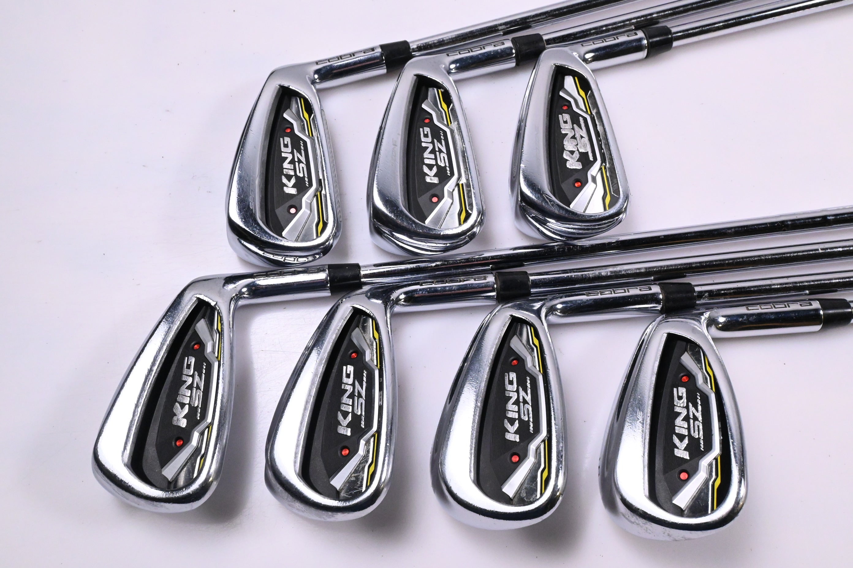 Cobra King Speedzone Irons / 5-PW+GW / Regular Flex KBS Tour 90 Shafts