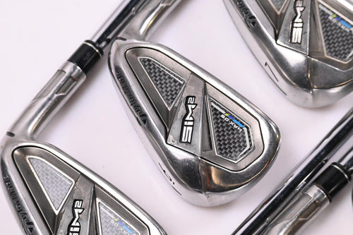Taylormade SIM2 Max OS Irons / 5-PW+GW / Stiff Flex KBS MAX MT 85 Shafts