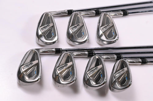 Taylormade SIM2 Max OS Irons / 5-PW+GW / Stiff Flex KBS MAX MT 85 Shafts
