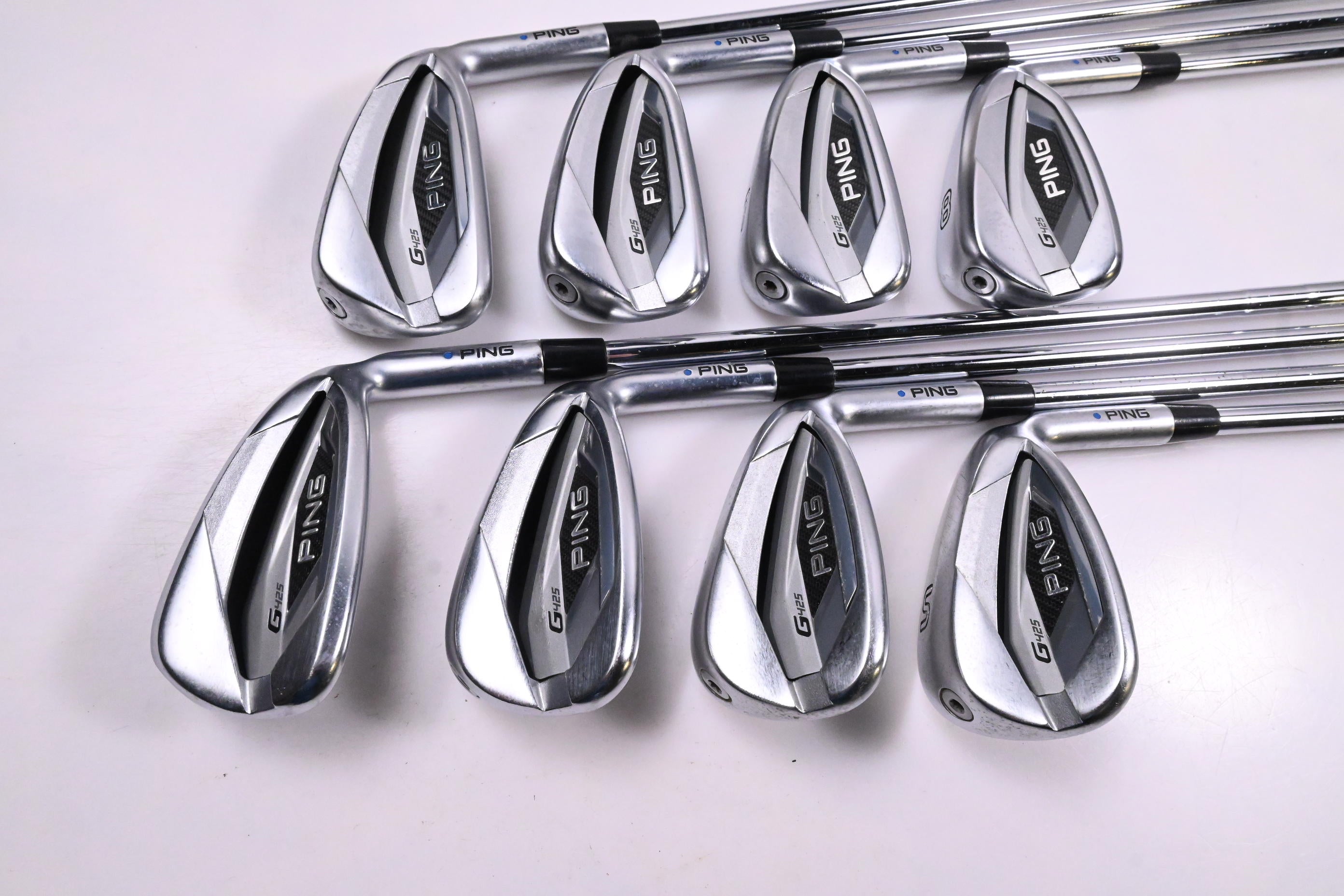Ping G425 Irons / 5-PW+GW+SW / Blue Dot / Regular Flex Elevate 95 Steel Shafts