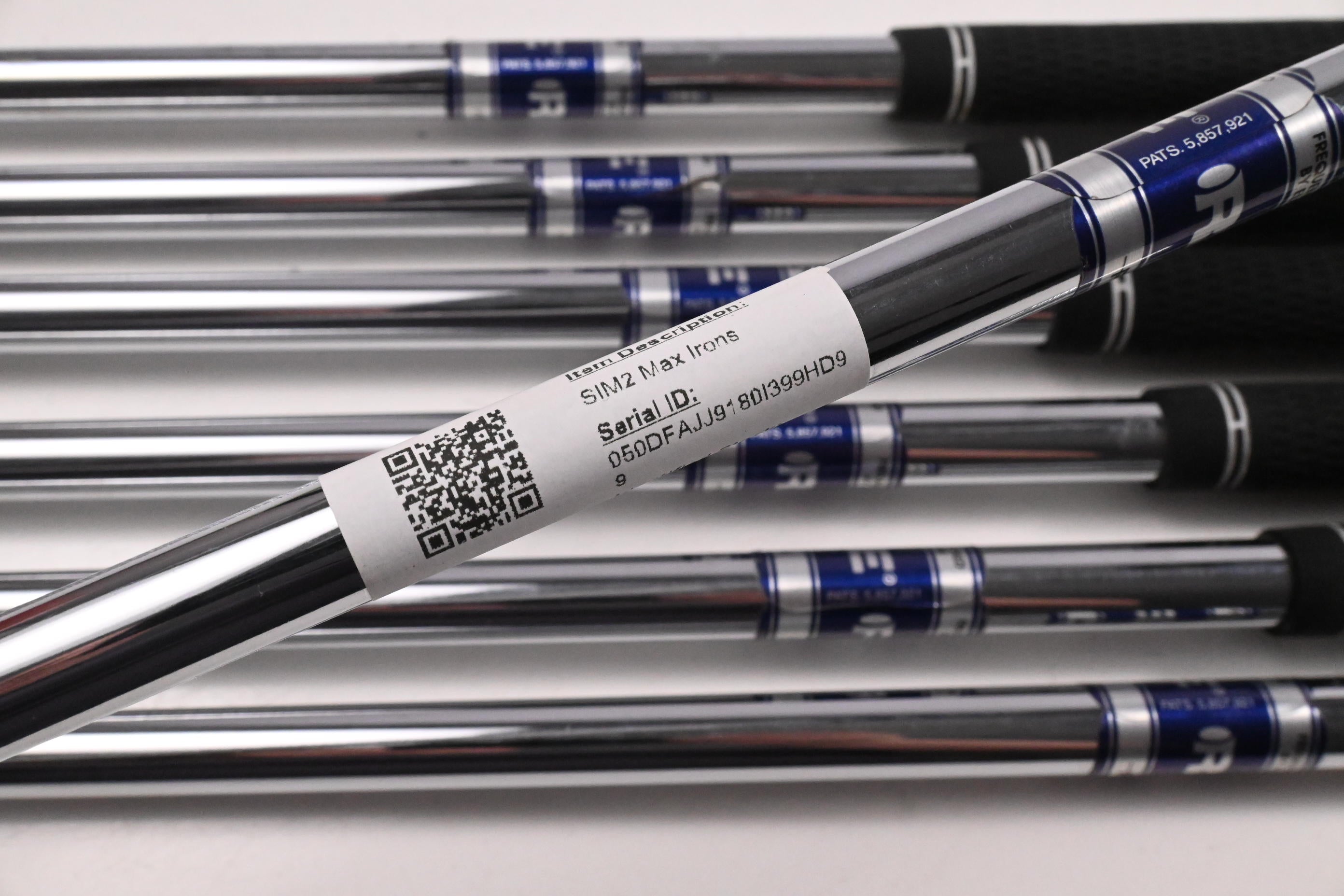 Taylormade SIM2 Max Irons / 5-PW+SW / Stiff Flex FCM Rifle Precision Shafts