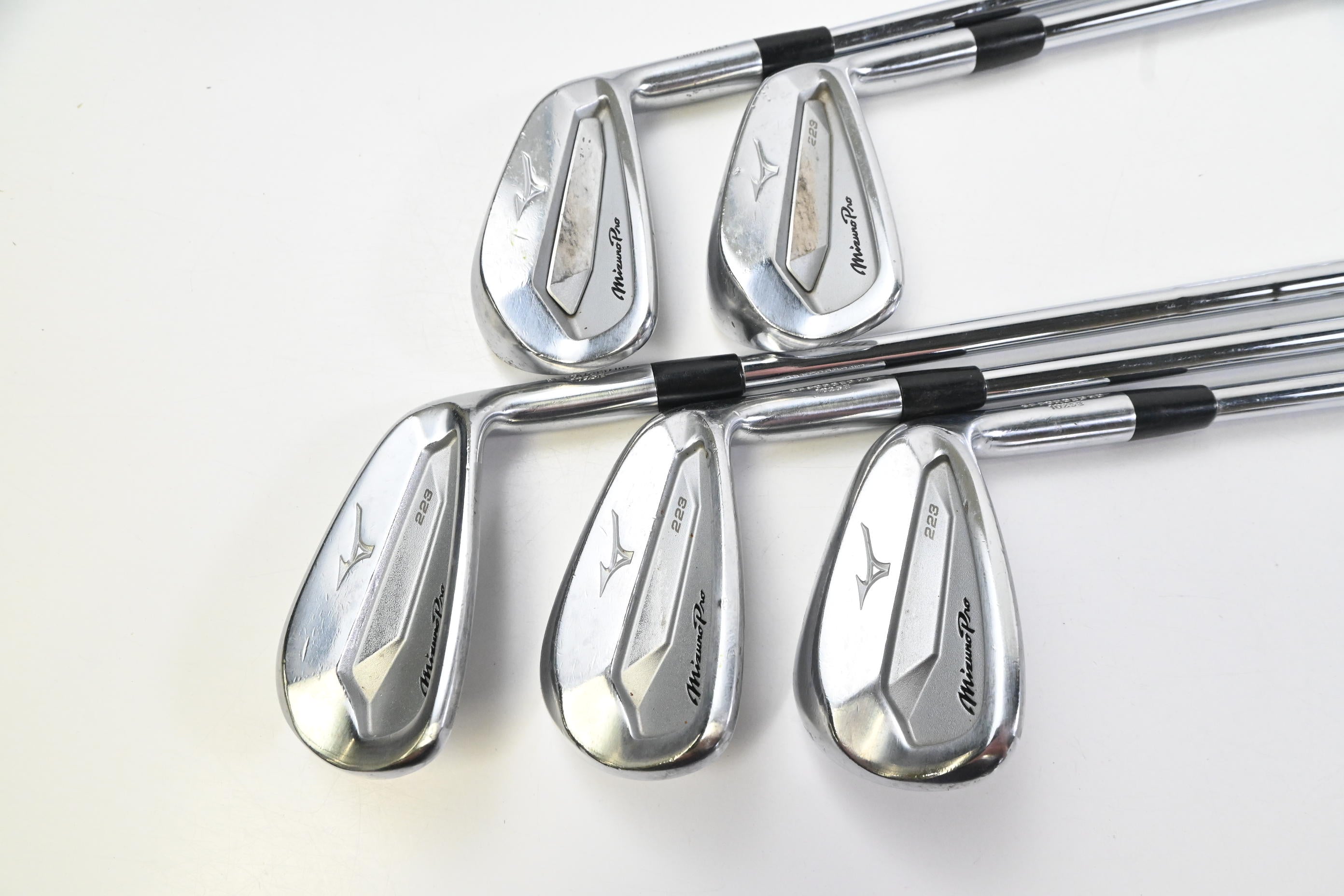 Mizuno Pro 223 Irons / 6-PW / X-Flex KBS Tour 130 Steel Shafts