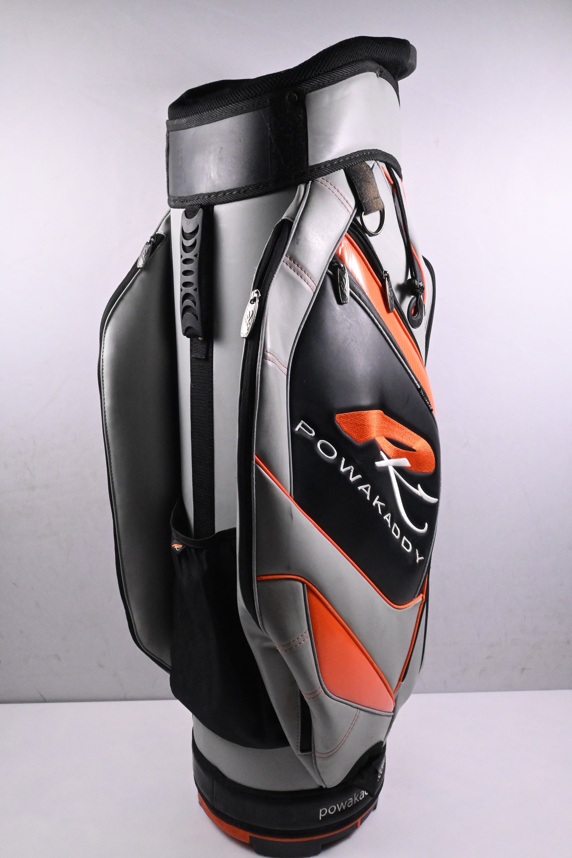 Powakaddy Cart Bag / 14-Way Divider / Grey, Black, Orange