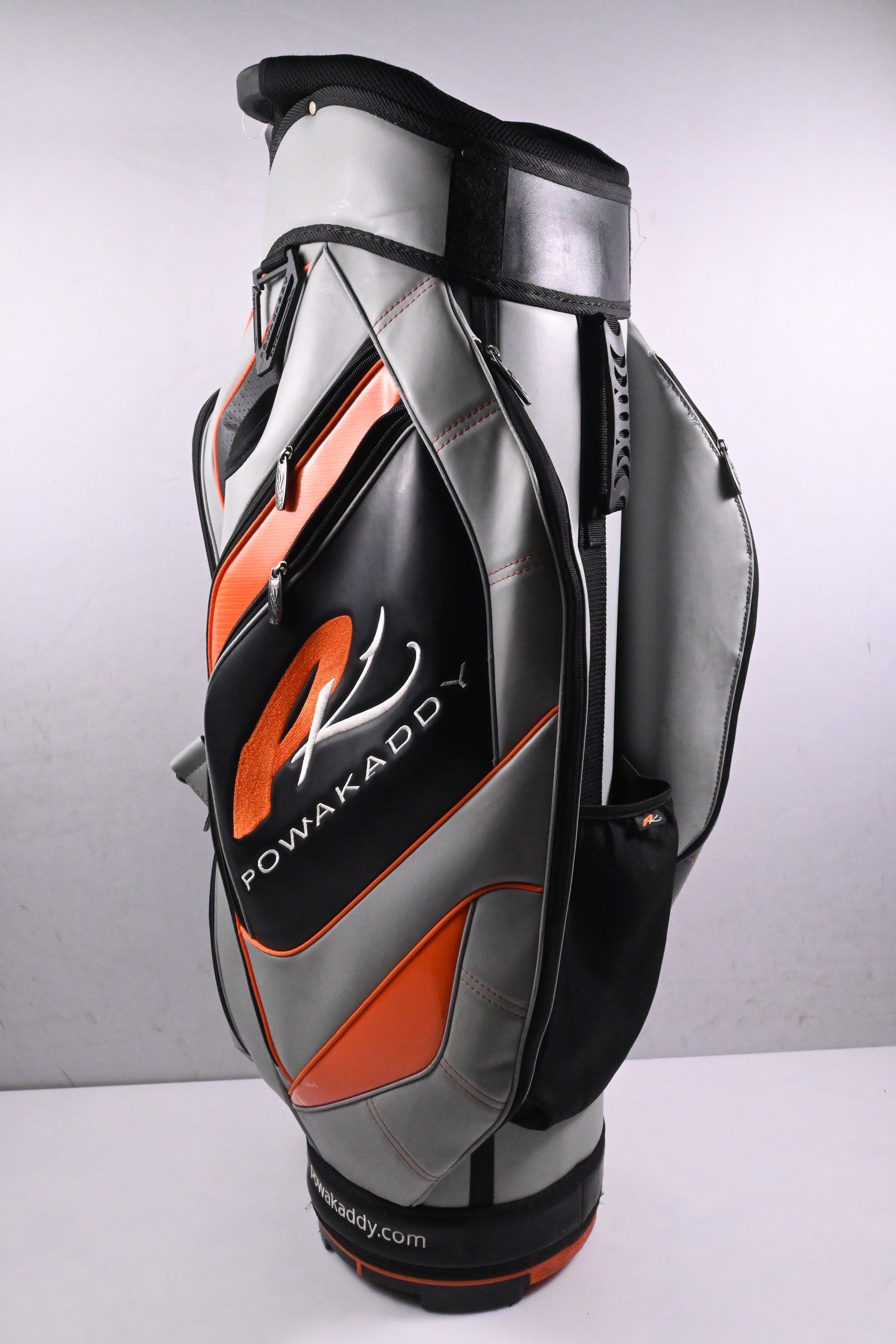 Powakaddy Cart Bag / 14-Way Divider / Grey, Black, Orange