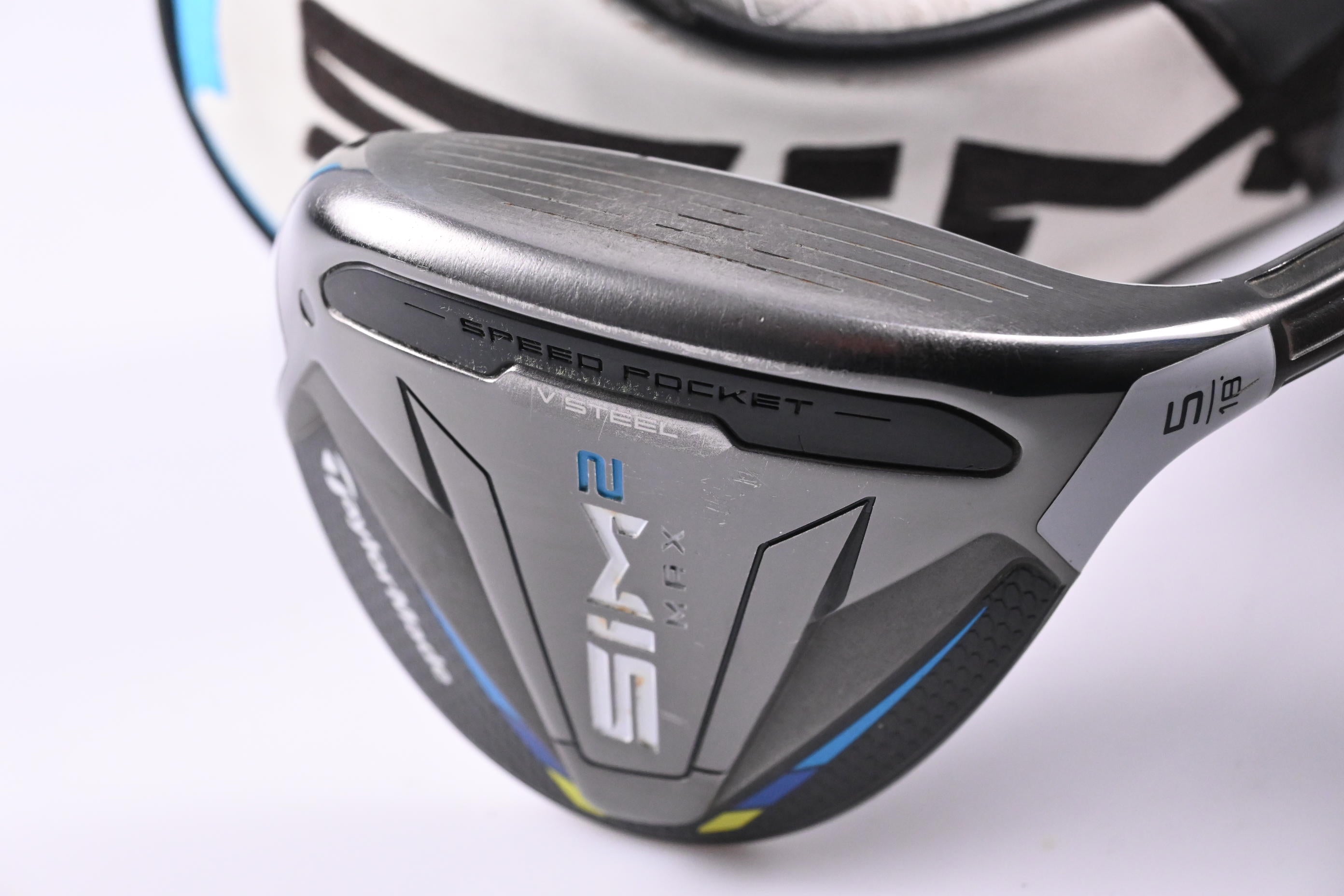 Taylormade SIM2 Max #5 Wood / 18 Degree / X-Flex Ventus Velocore Blue 8 Shaft