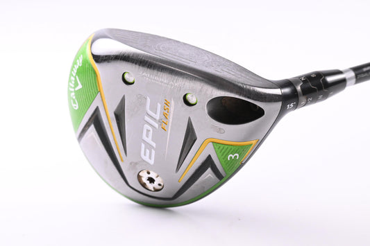 Callaway Epic Flash #3 Wood / 15 Degree / Regular Flex Evenflow Green 55 Shaft