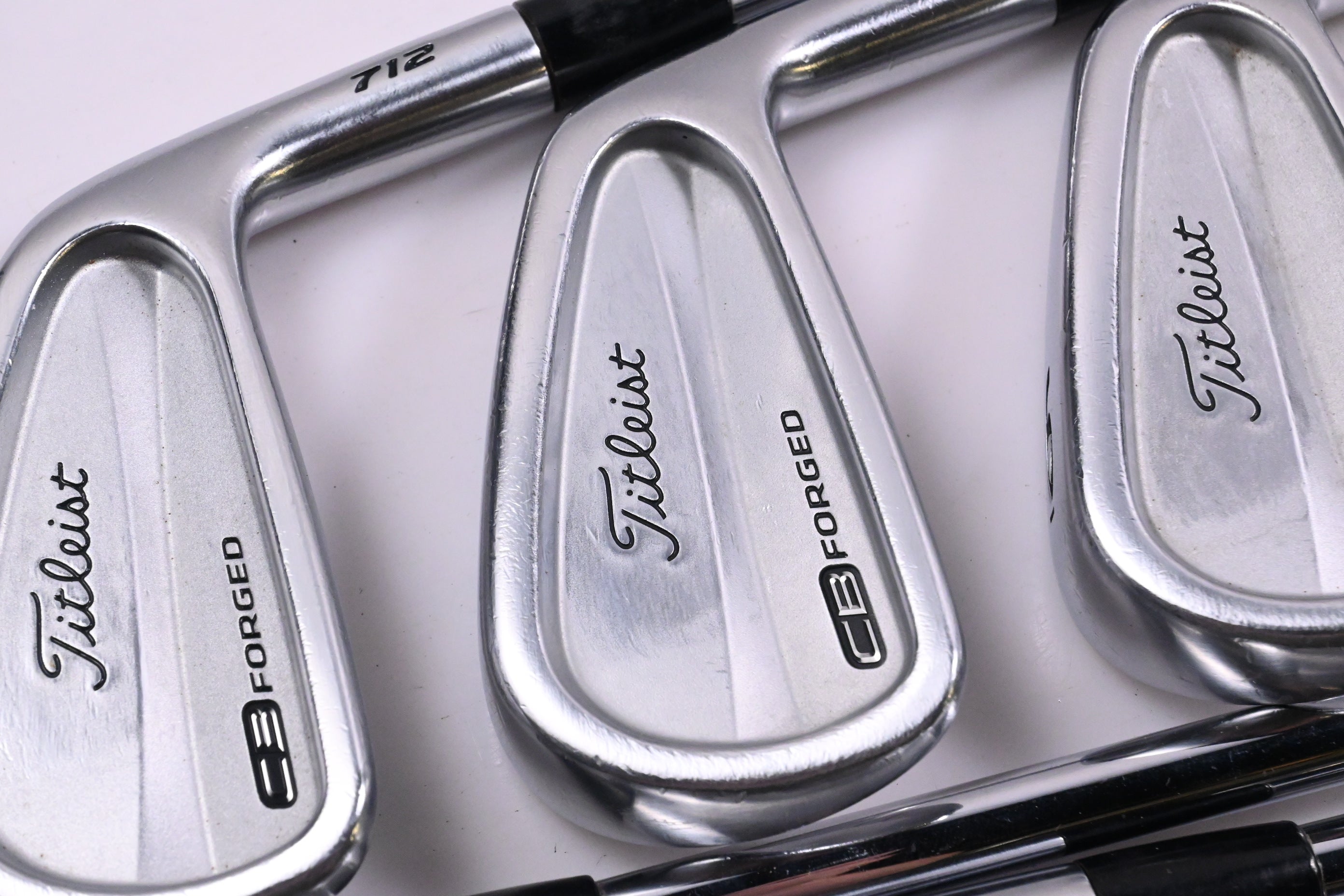 Titleist 712 CB Irons / 4-PW / Stiff Flex Steel Shafts