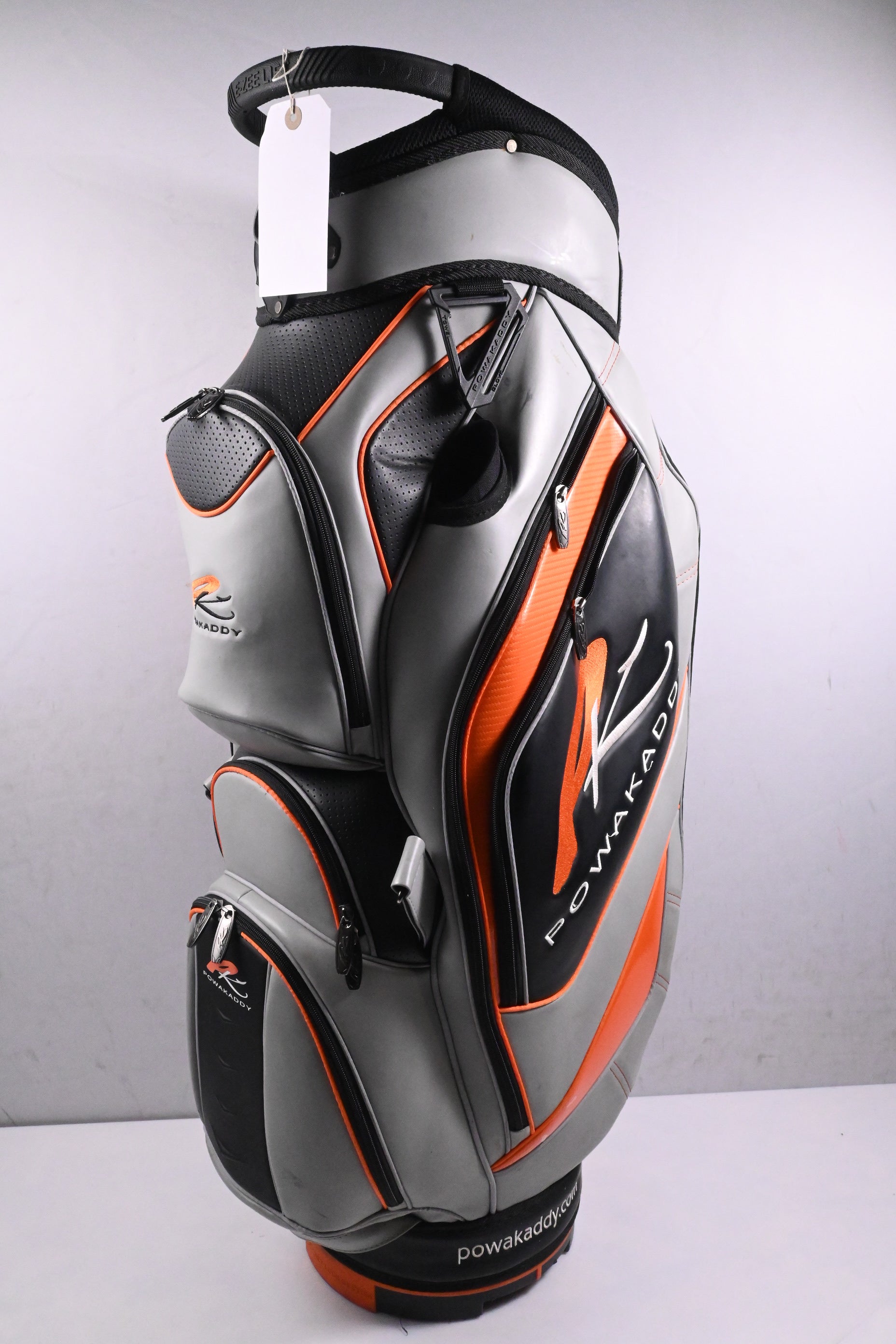 Powakaddy Cart Bag / 14-Way Divider / Grey, Black, Orange