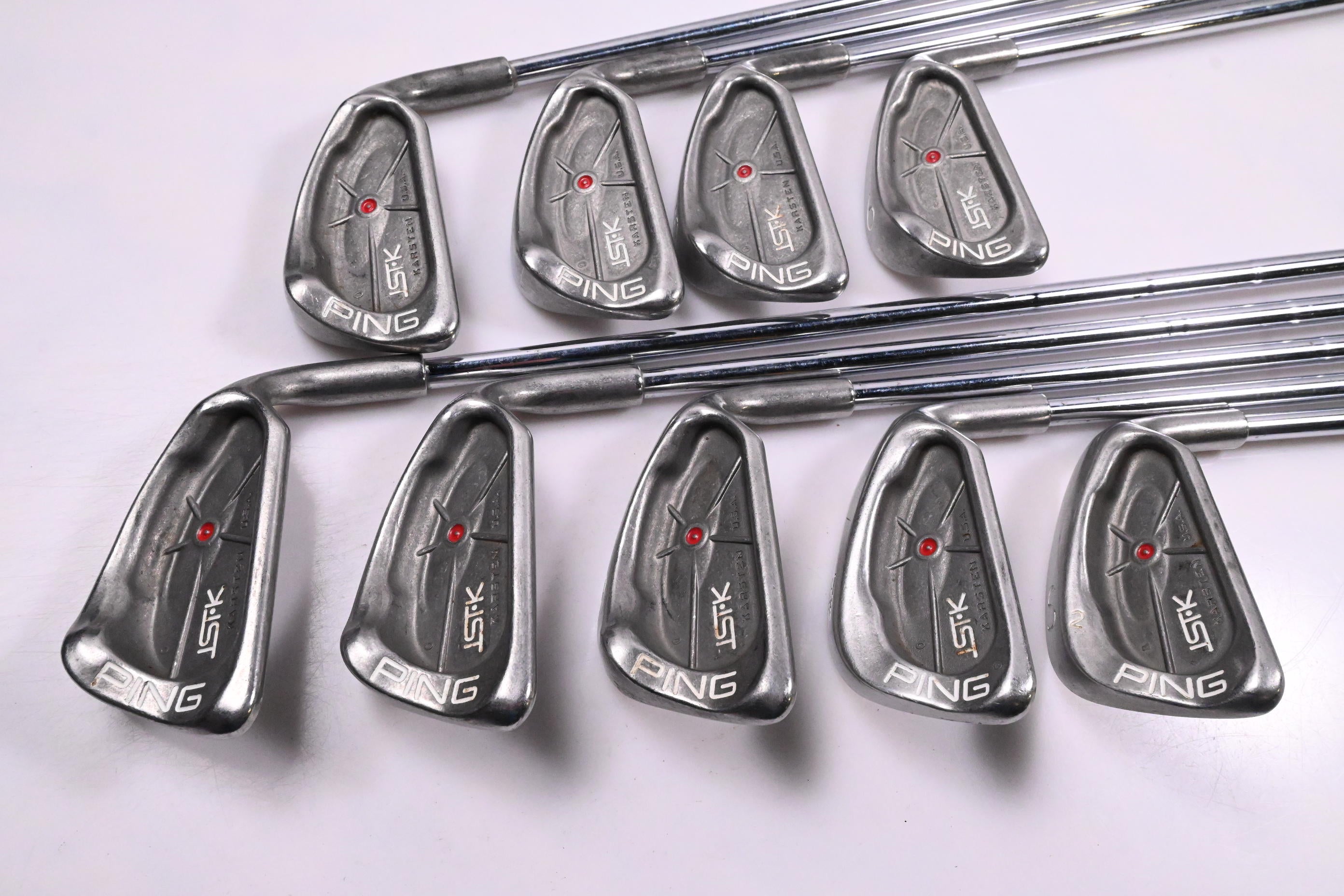 Ping ISI Irons / 3-PW+SW / Red Dot / Stiff Flex Ping Cushin Steel Shafts