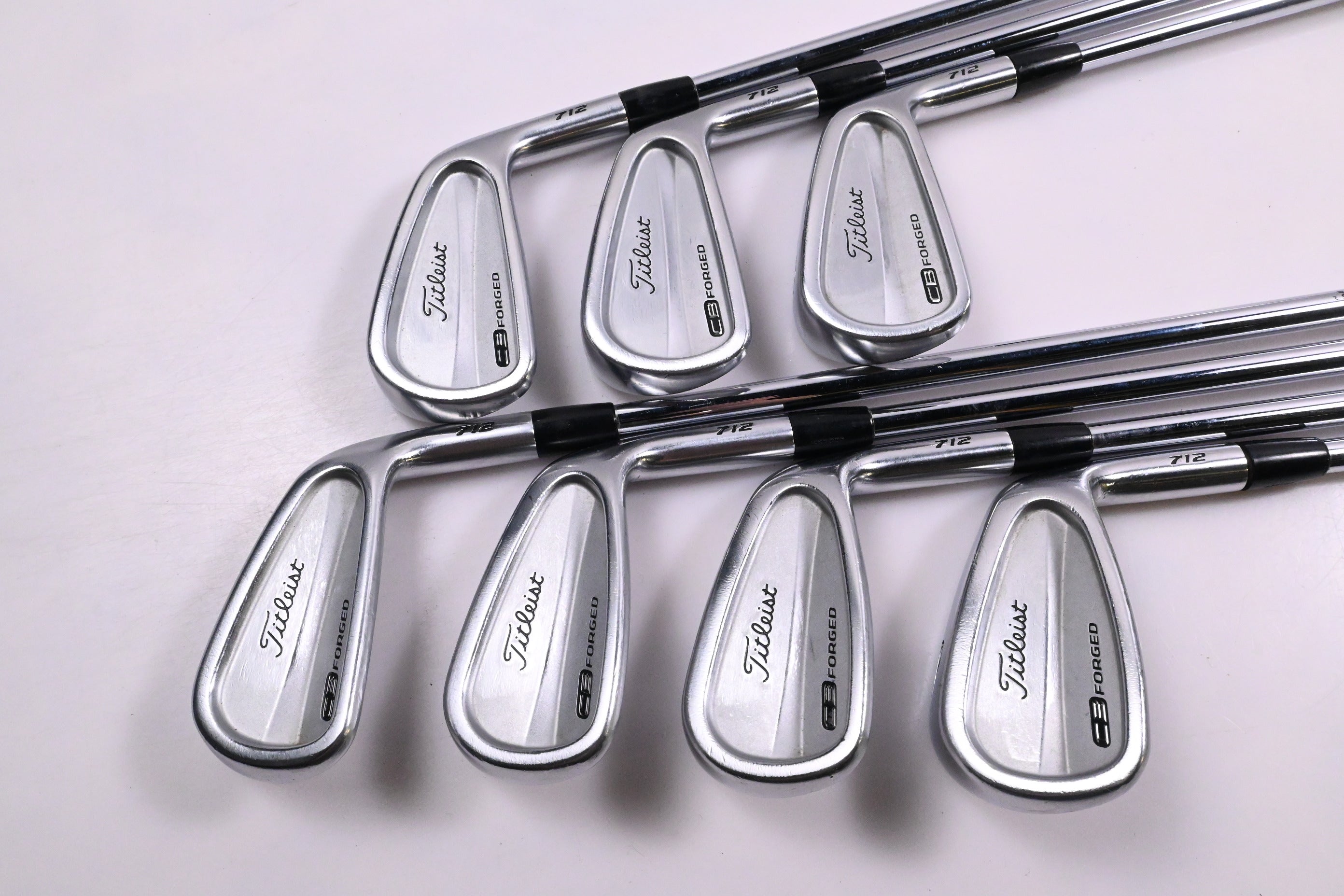 Titleist 712 CB Irons / 4-PW / Stiff Flex Steel Shafts